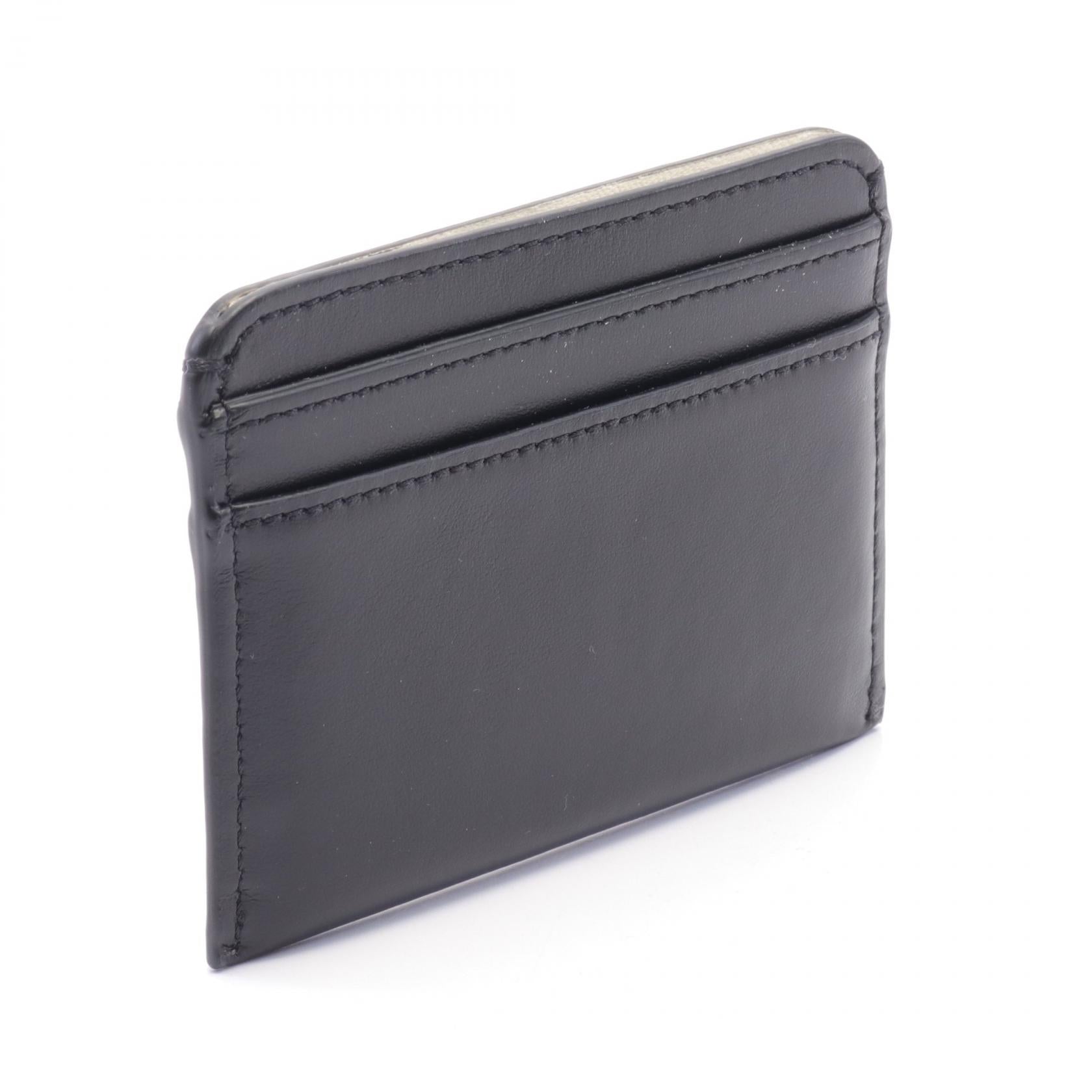 Chloe Leather Card Case Black