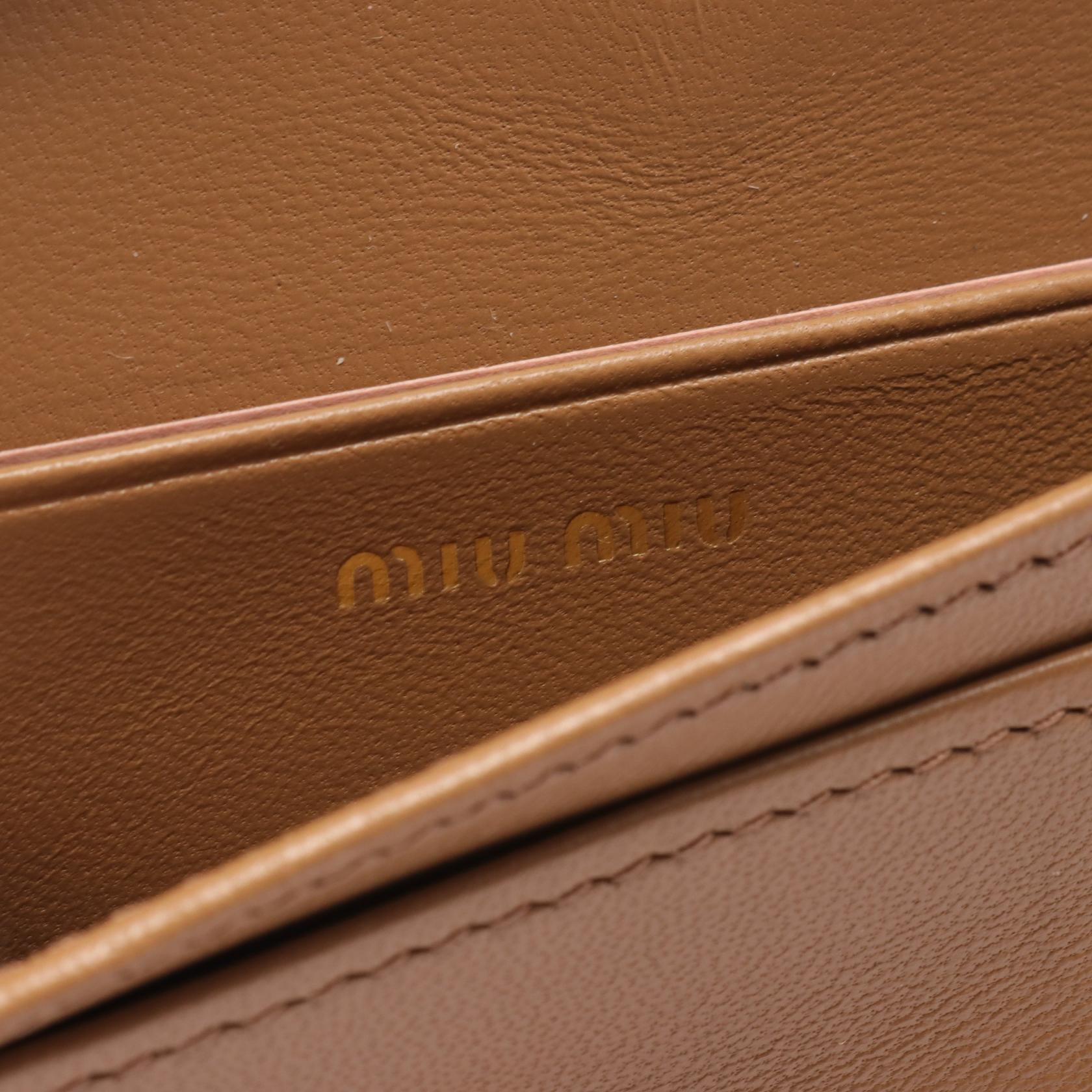 Miu Miu Matelasse Leather Card Case