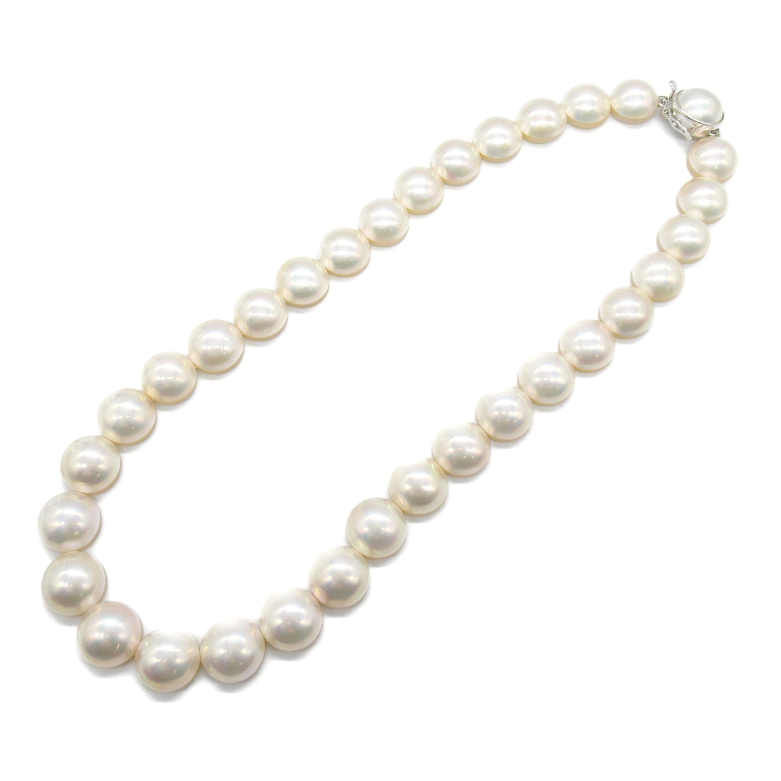 Tasaki Mabe Pearl Silver Necklace