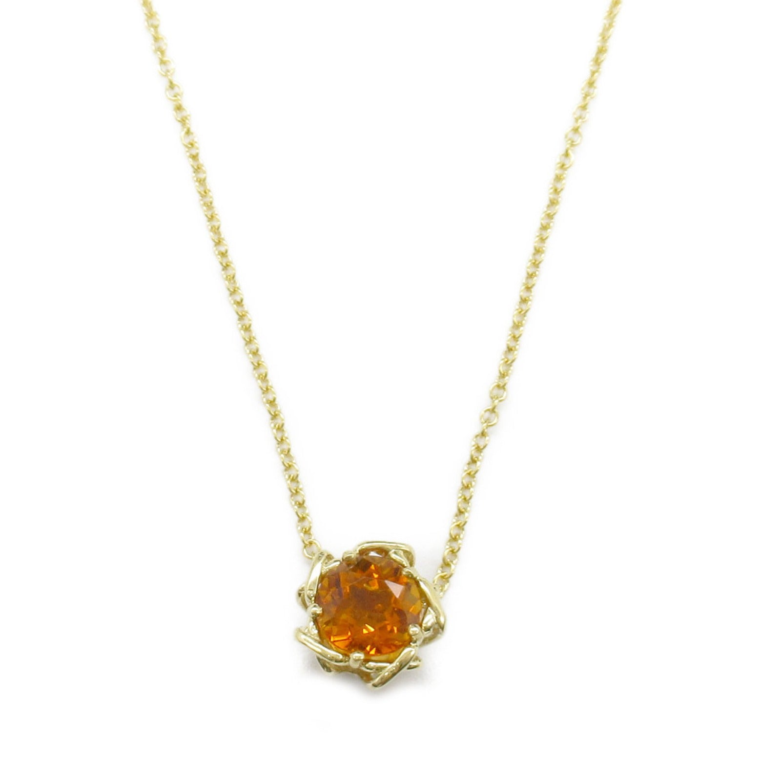 Tiffany & Co Citrine Necklace K18 Yellow Gold