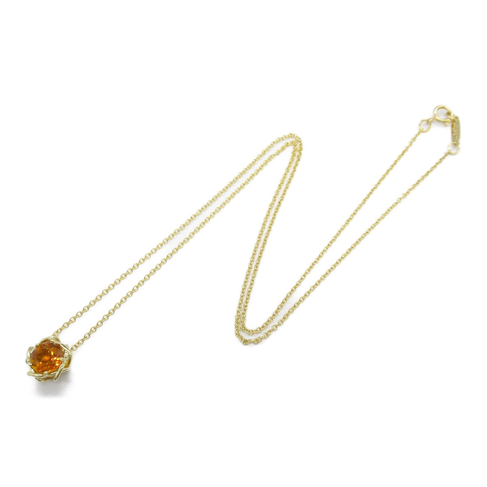 Tiffany & Co Citrine Necklace K18 Yellow Gold