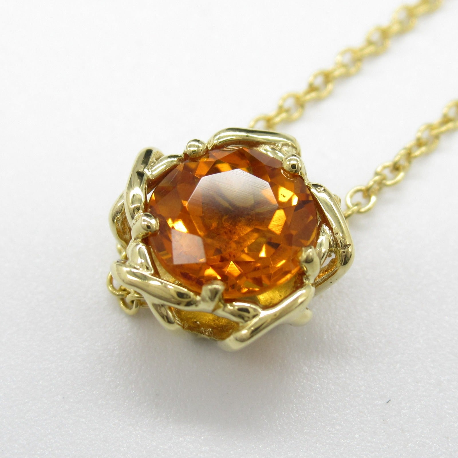 Tiffany & Co Citrine Necklace K18 Yellow Gold