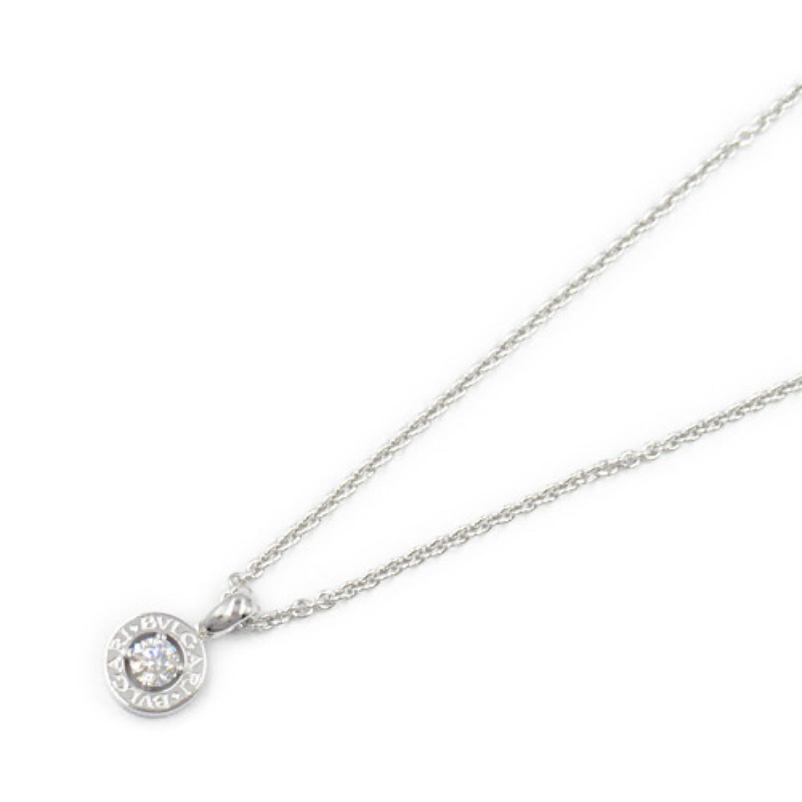 Bvlgari Diamond Necklace K18WG White Gold