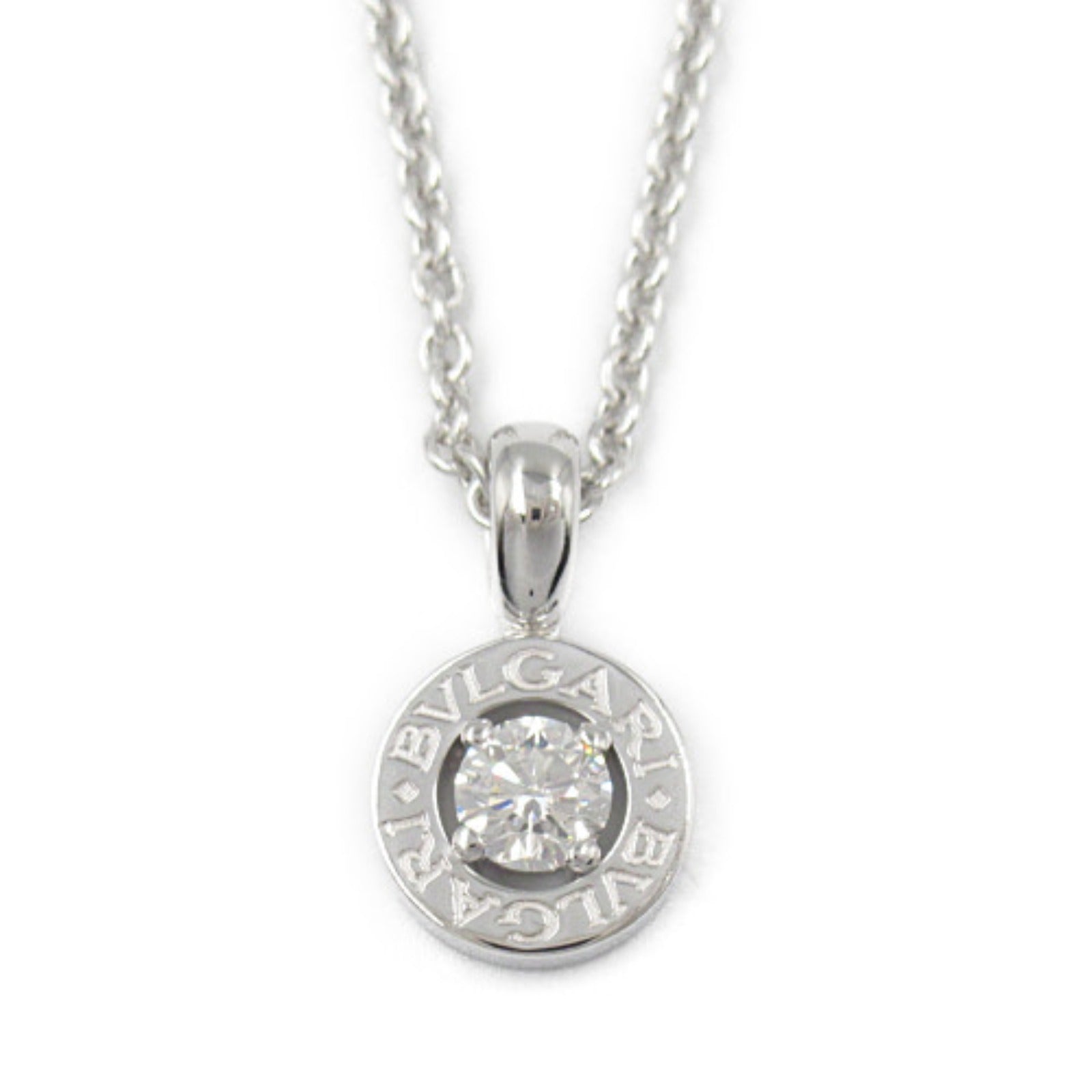 Bvlgari Diamond Necklace K18WG White Gold