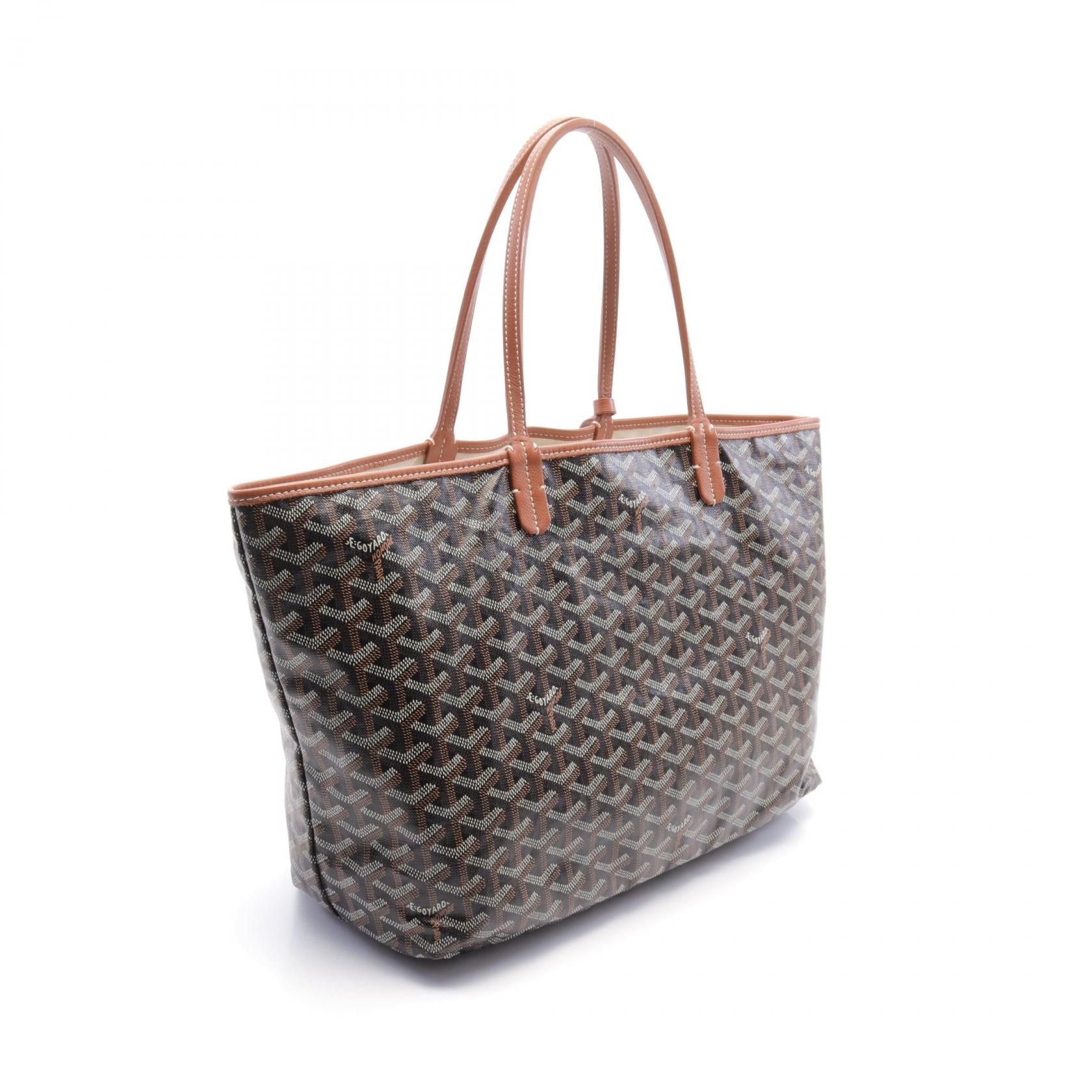 Goyard St. Louis PM Tote Bag PVC Canvas Leather