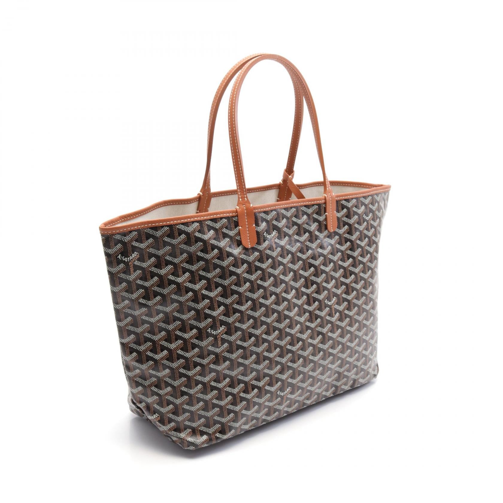 Goyard St. Louis PM Tote Bag PVC Canvas Leather