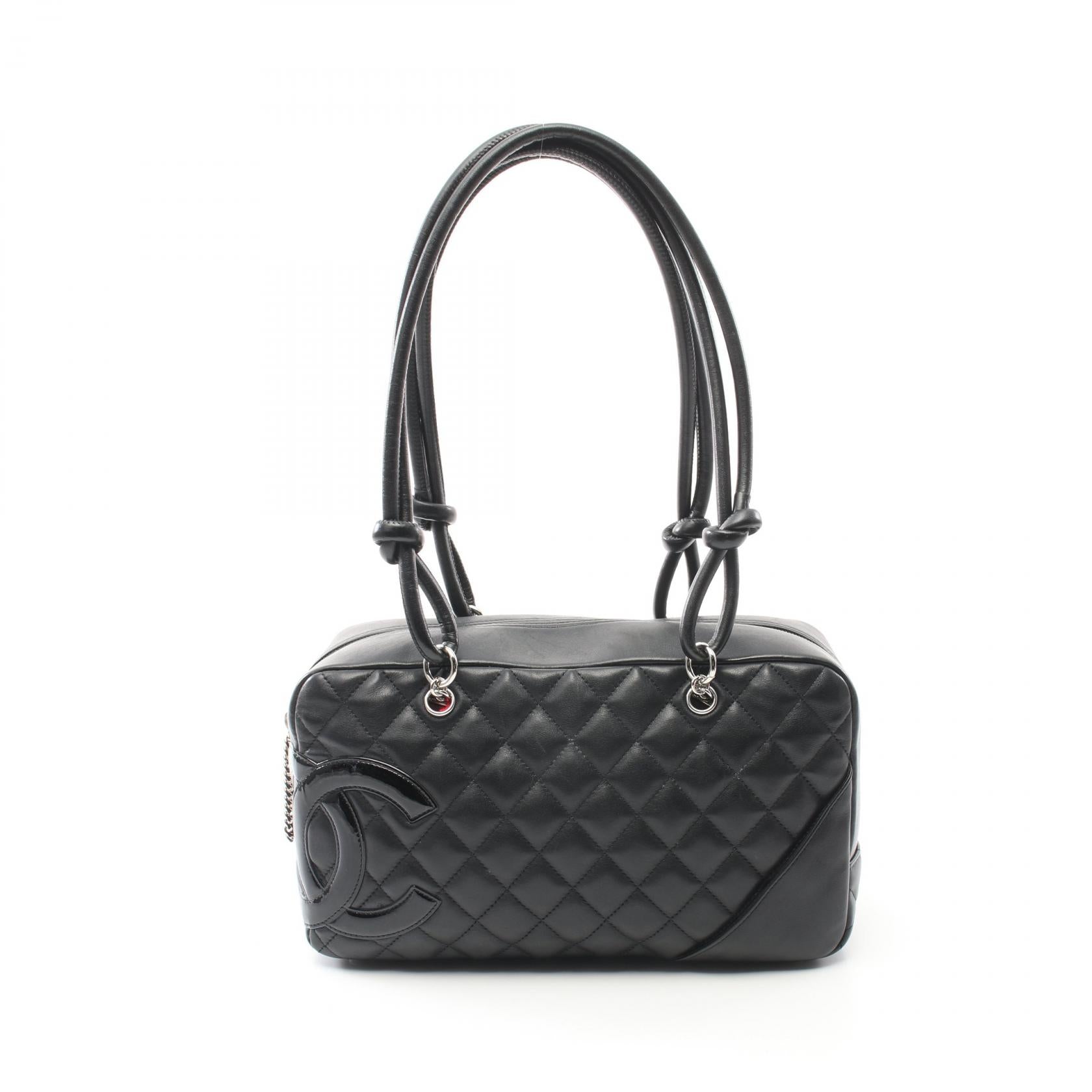 Chanel Cambon Bowling Shoulder Bag Black