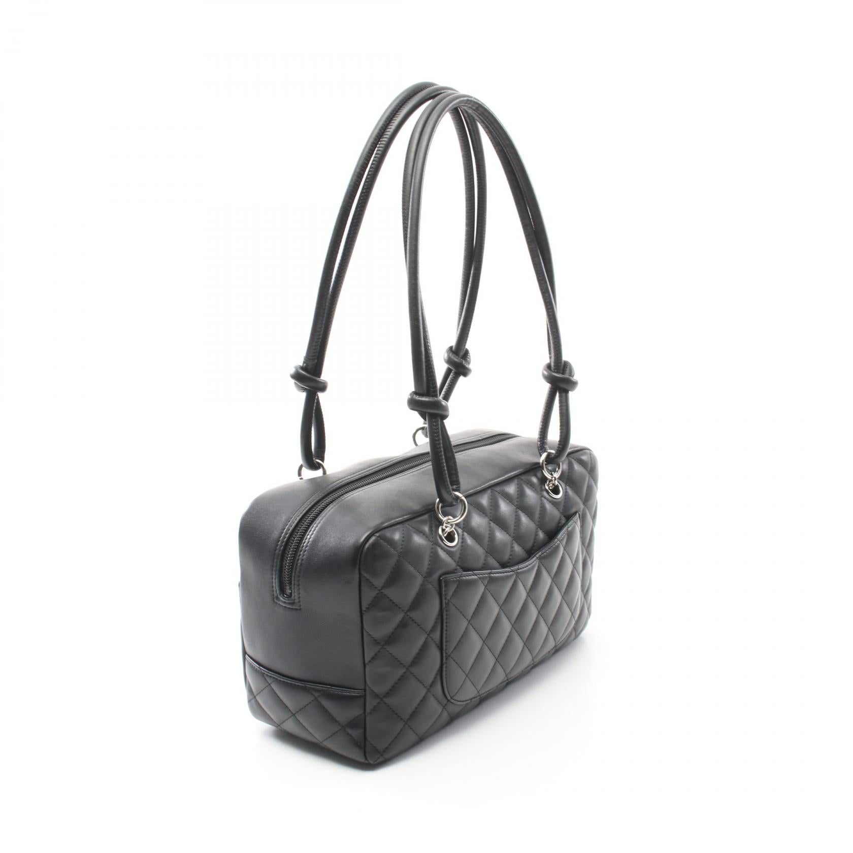 Chanel Cambon Bowling Shoulder Bag Black