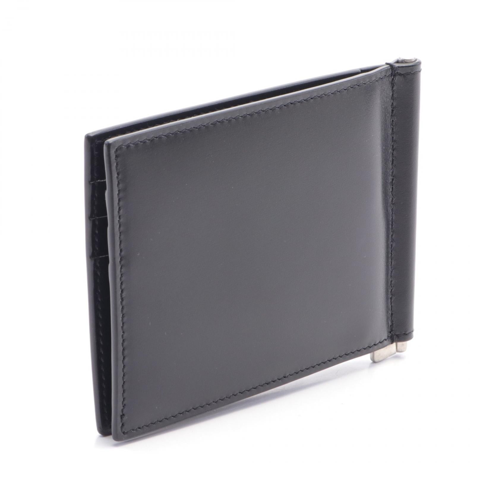 Saint Laurent Monogram Leather Wallet Black