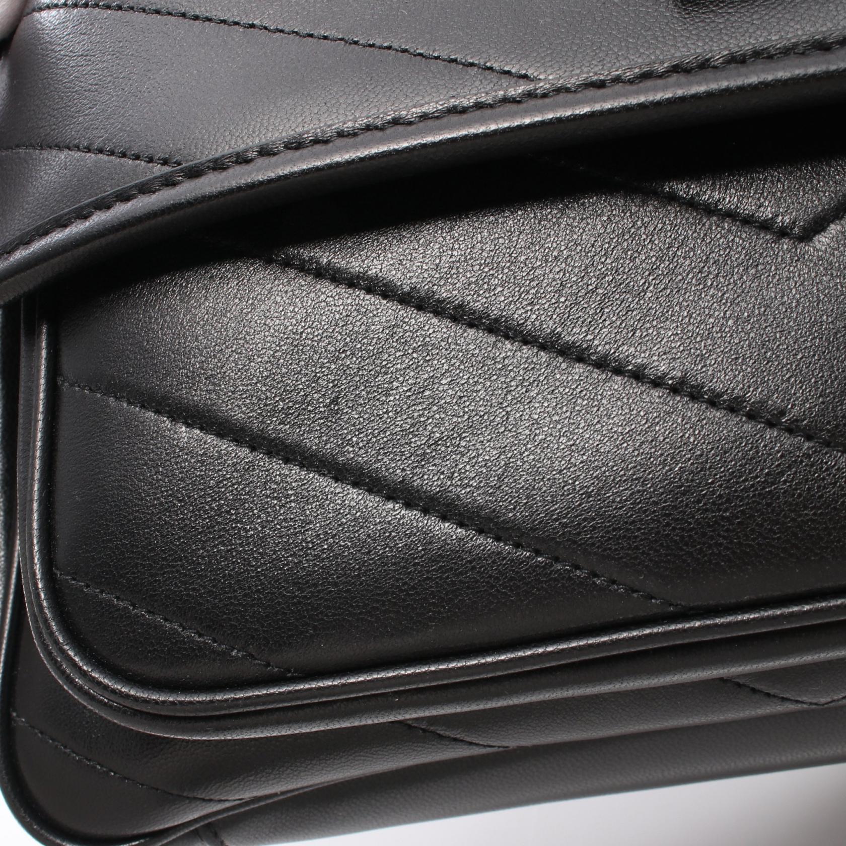 Yves Saint Laurent Leather Shoulder Bag Black