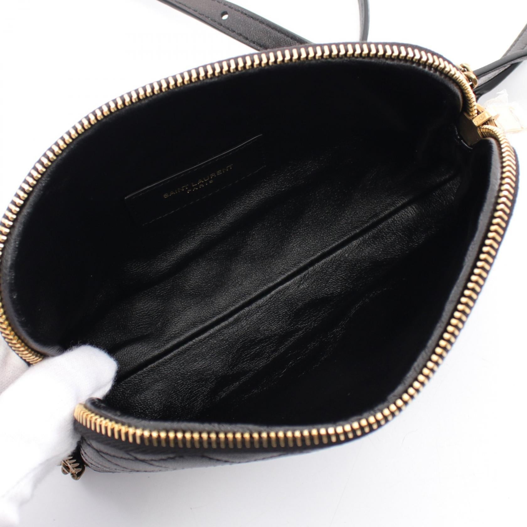 Saint Laurent Gaby Leather Camera Bag Black