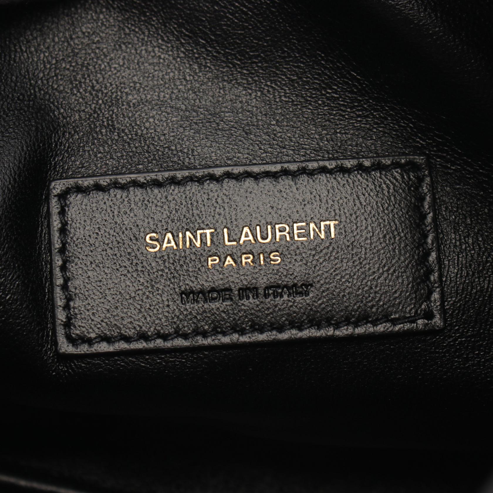 Saint Laurent Gaby Leather Camera Bag Black