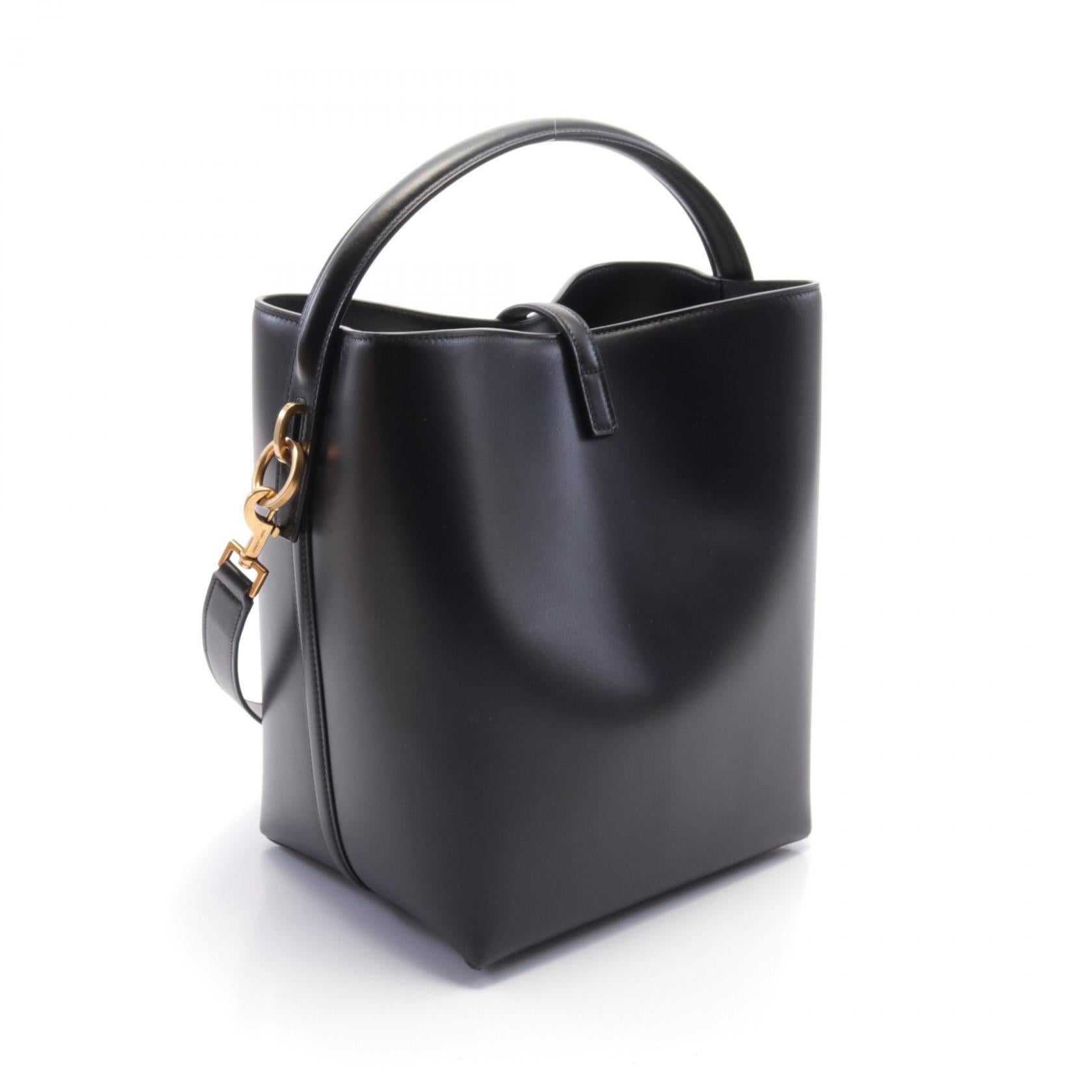 Saint Laurent LE 37 Leather Handbag Black