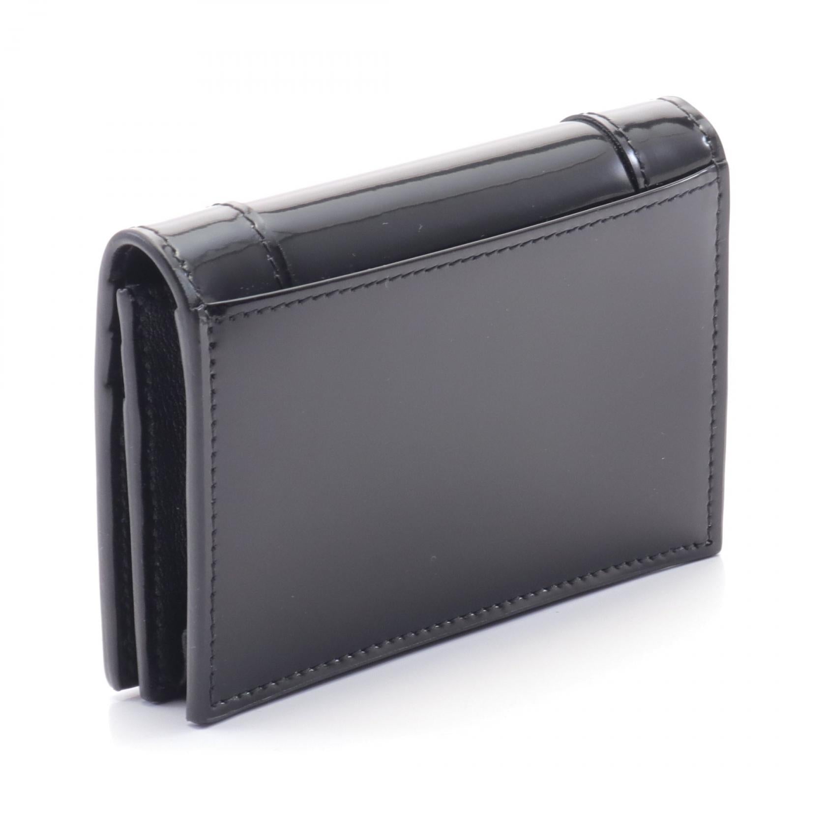 Yves Saint Laurent Cassandra Card Case Black