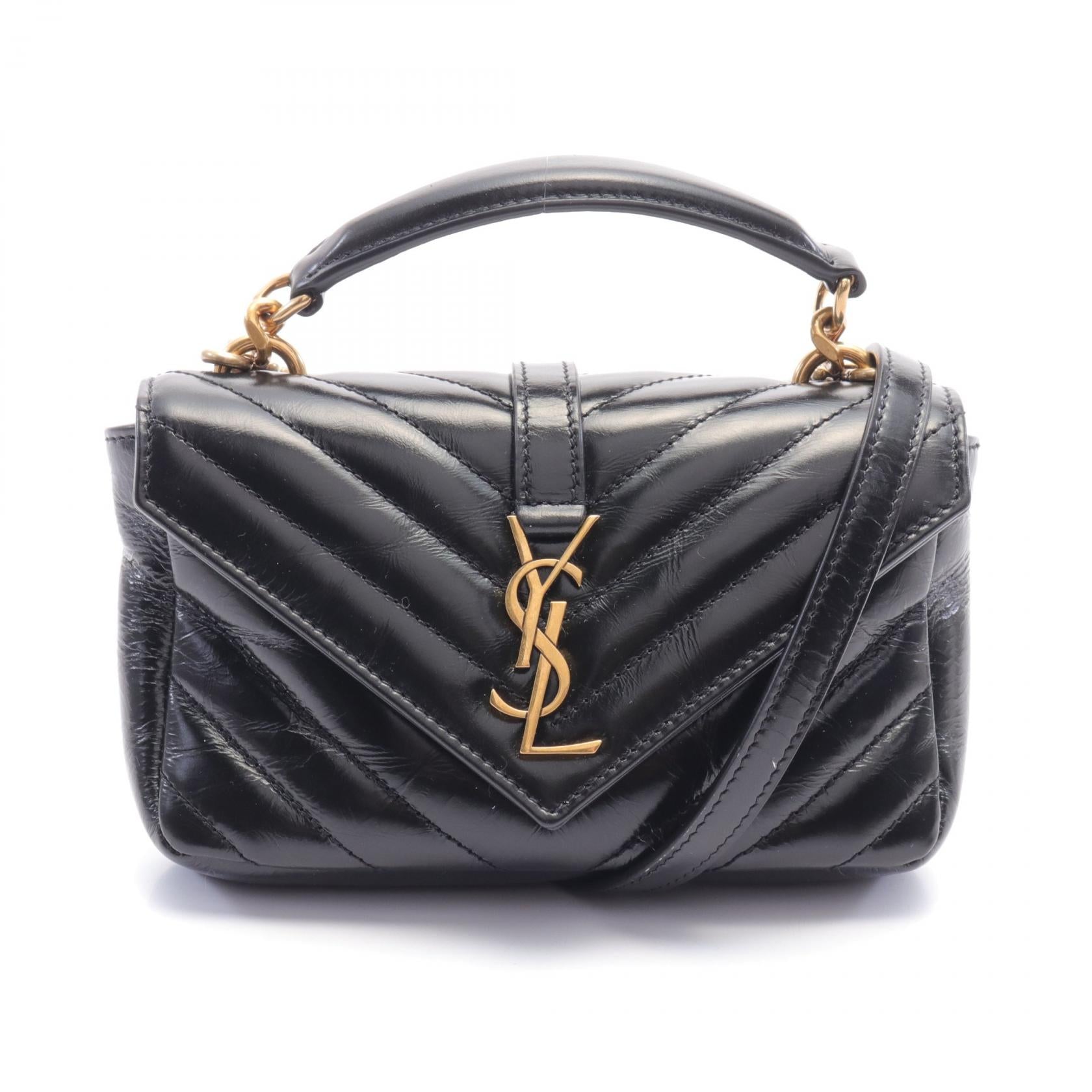 Yves Saint Laurent Leather College Mini Handbag