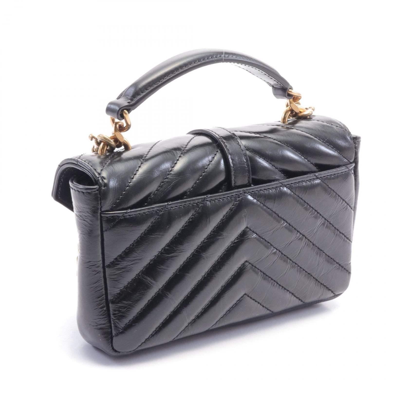 Saint Laurent College Mini Leather Handbag