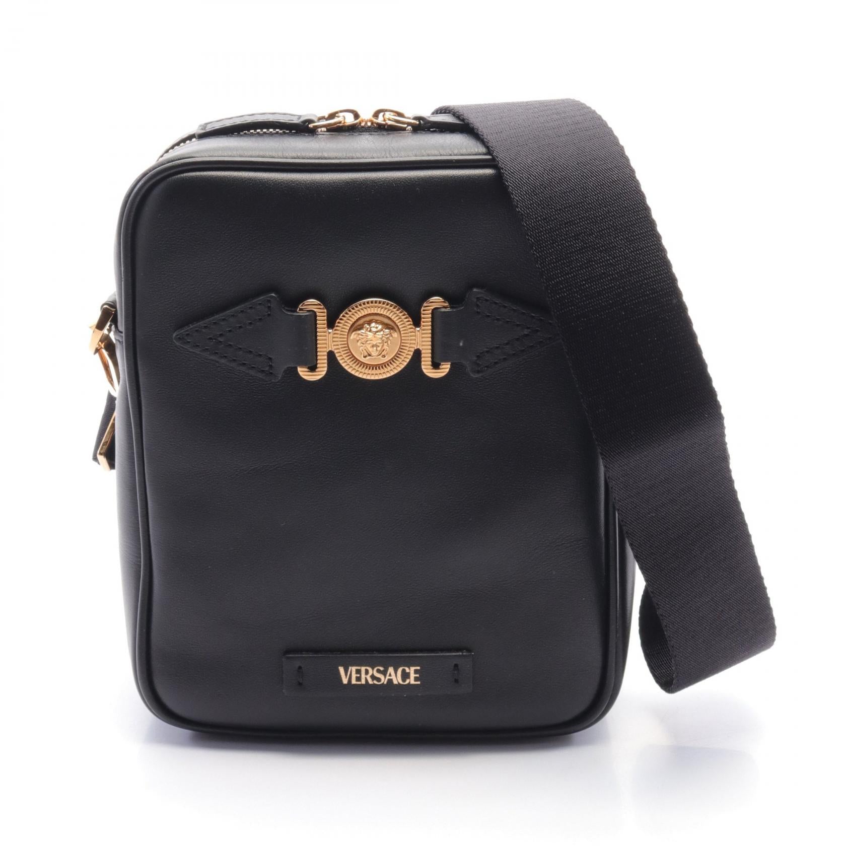 Versace Medusa Leather Shoulder Bag