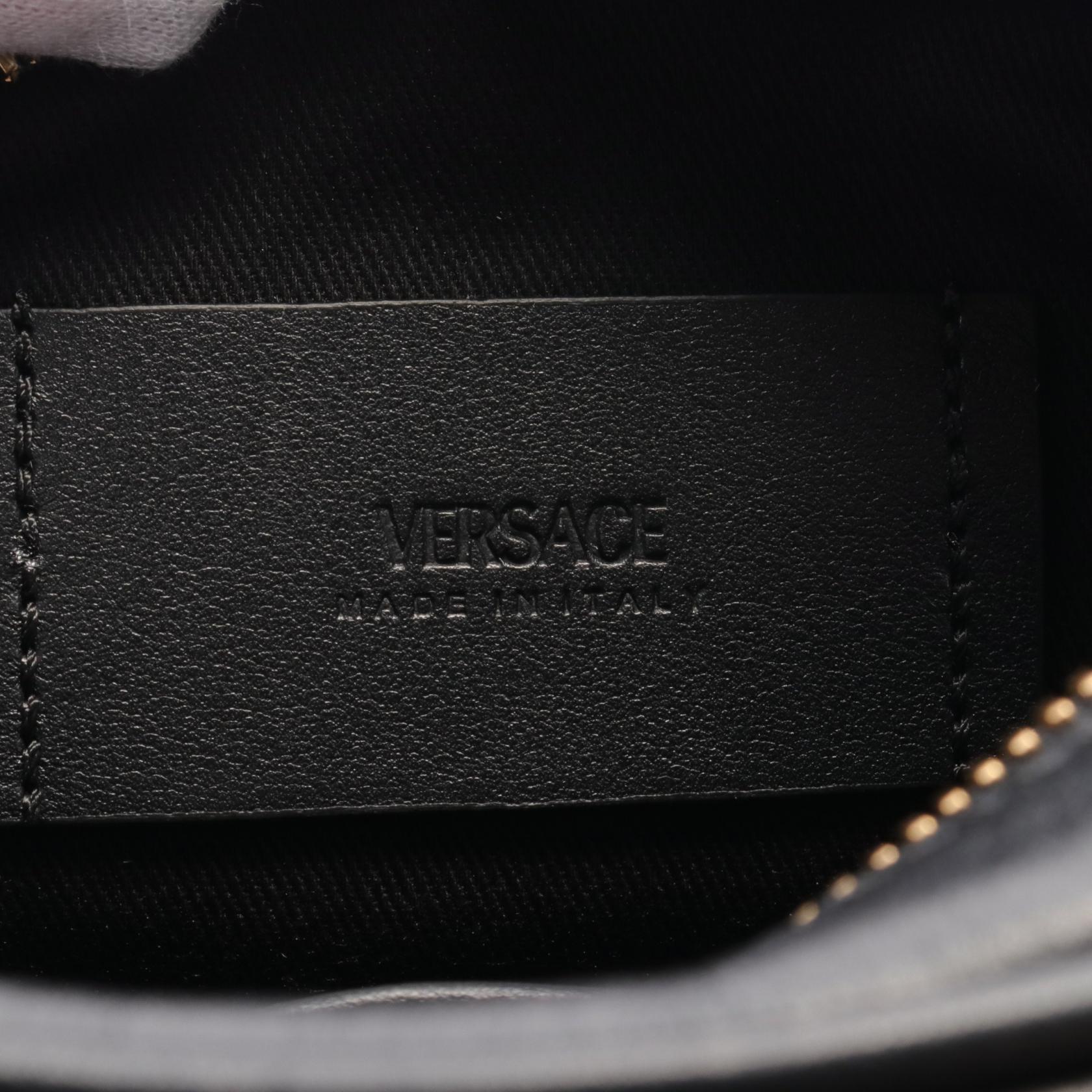 Versace Medusa Leather Shoulder Bag