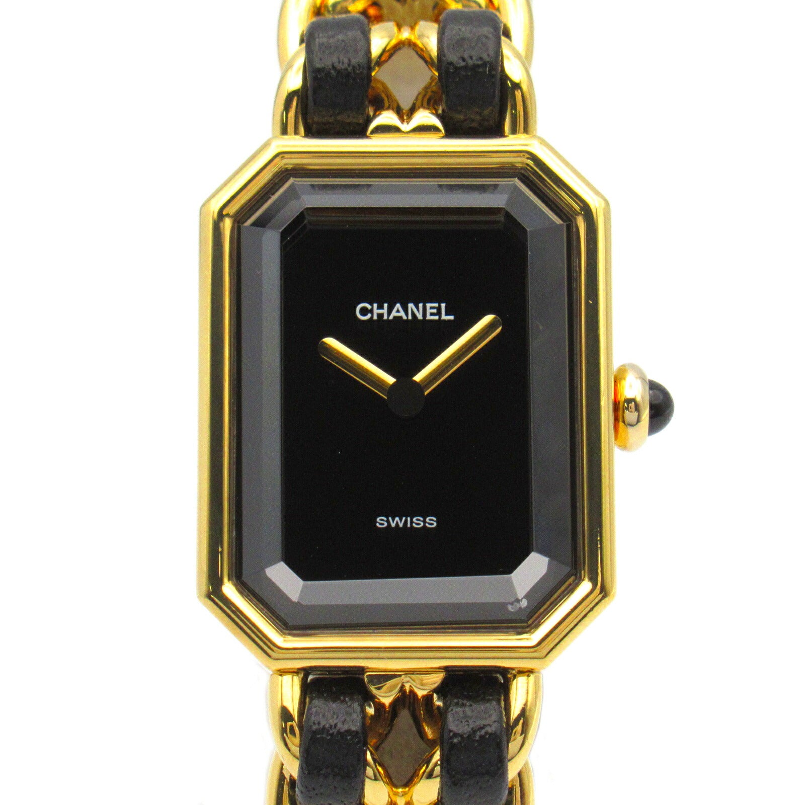 Chanel Premiere S Watch Gold Plated Leather