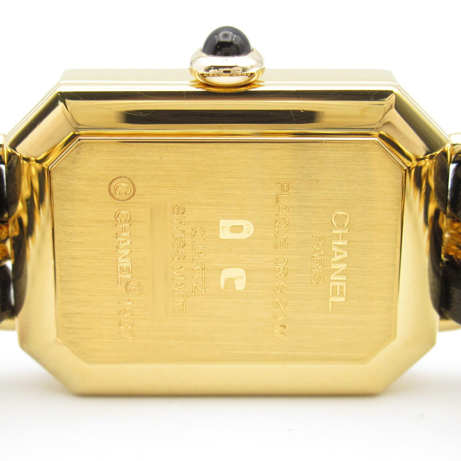 Chanel Premiere S Watch Gold Plated Leather