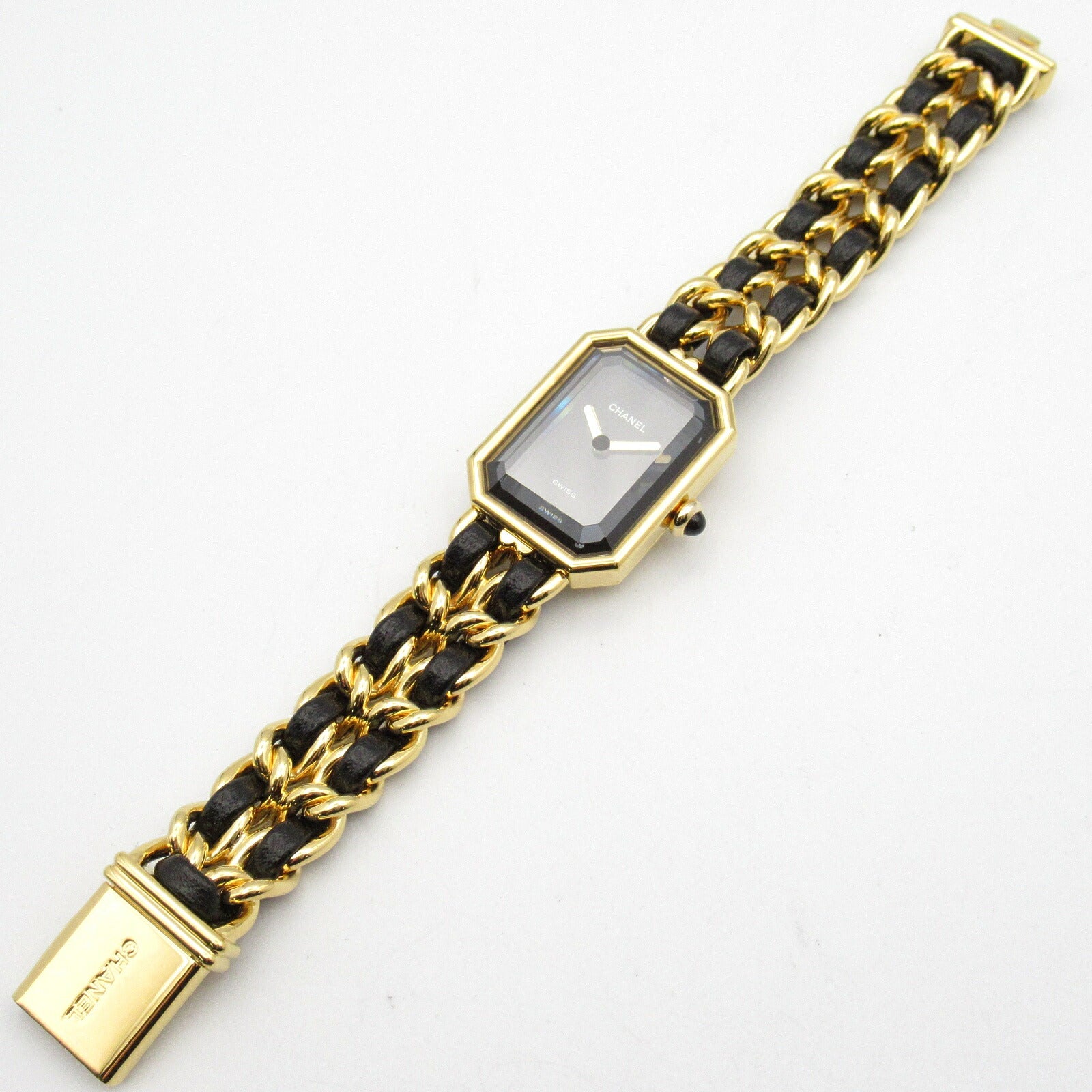 Chanel Premiere S Watch Gold Plated Leather