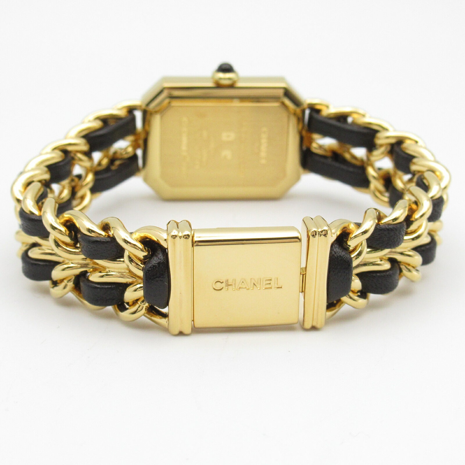 Chanel Premiere M Watch Gold Plated Leather