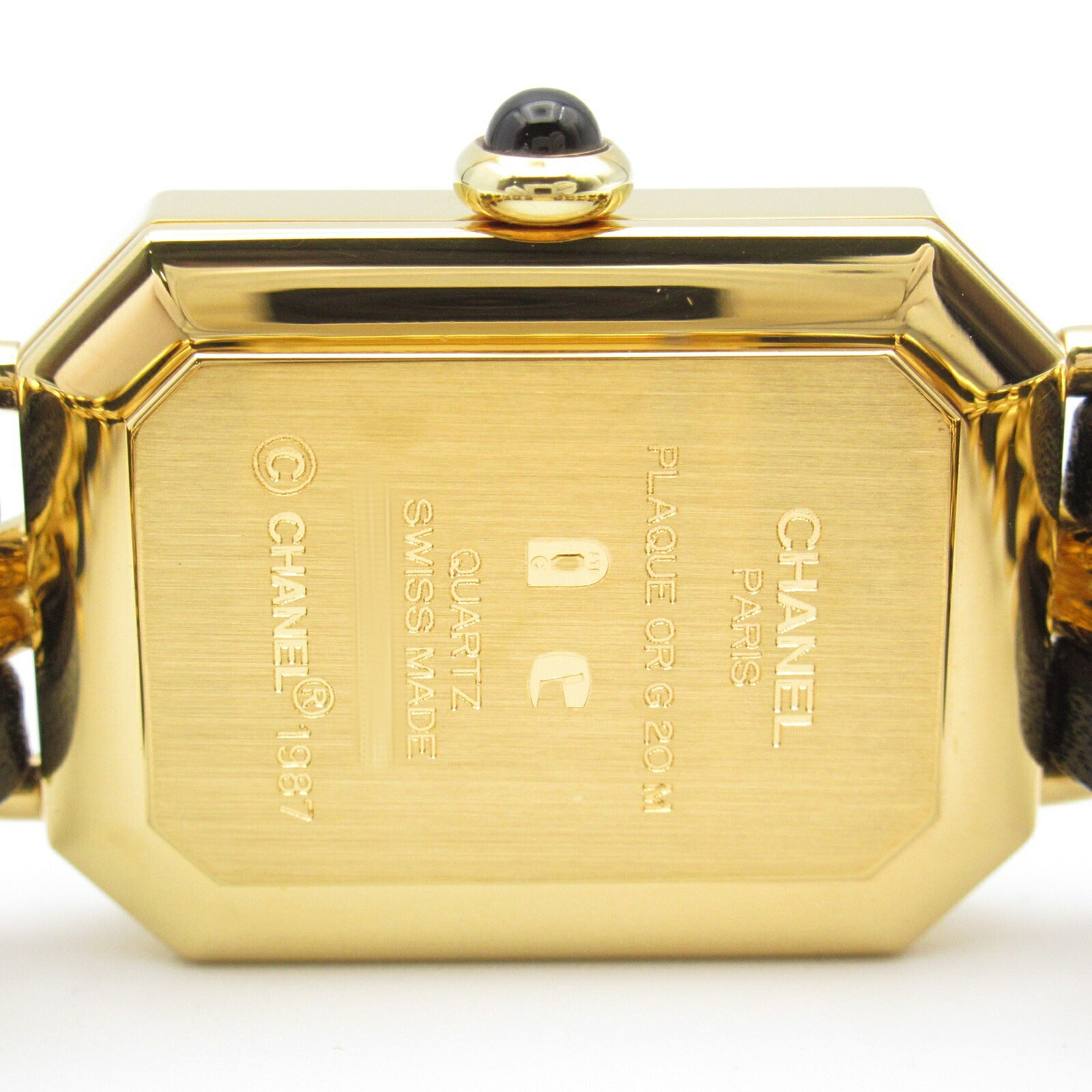 Chanel Premiere M Watch Gold Plated Leather