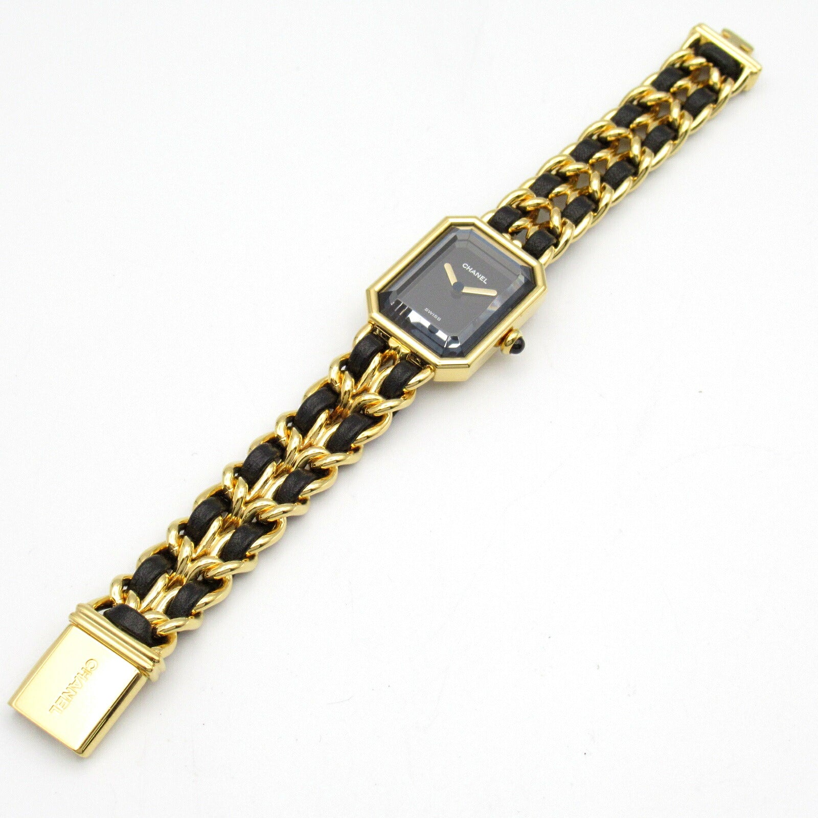 Chanel Premiere M Watch Gold Plated Leather