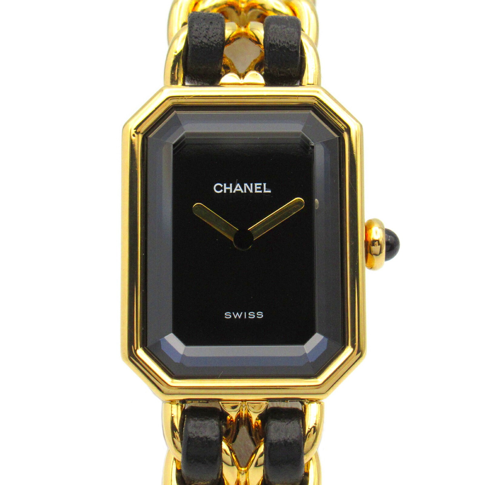 Chanel Premiere M Watch Gold Plated Leather