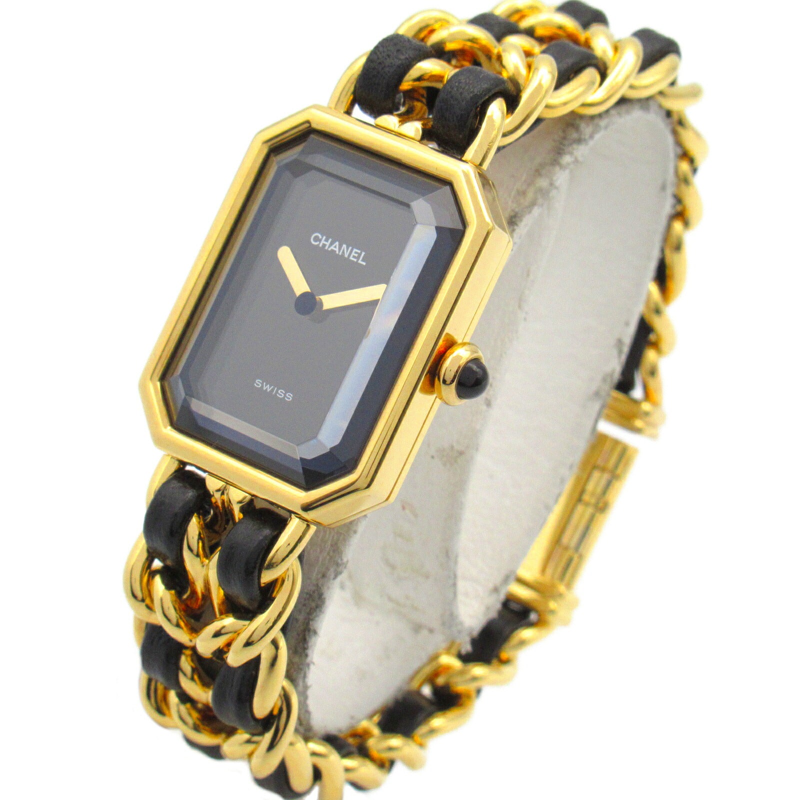 Chanel Premiere M Watch Gold Plated Leather