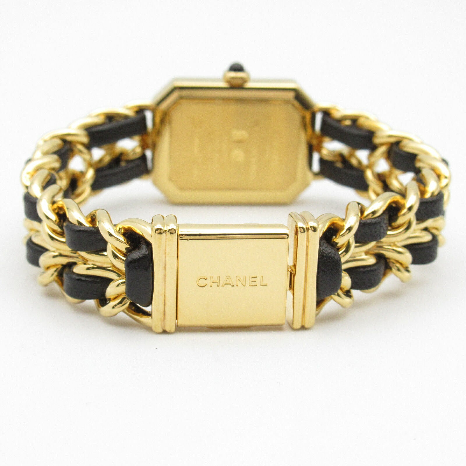 Chanel Premiere M Watch Gold Plated Leather