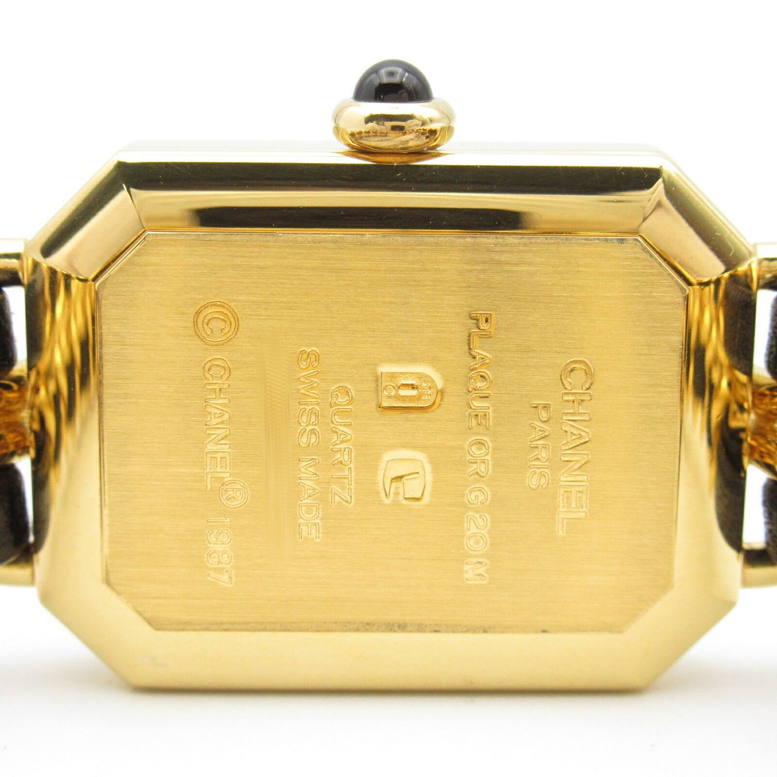 Chanel Premiere M Watch Gold Plated Leather