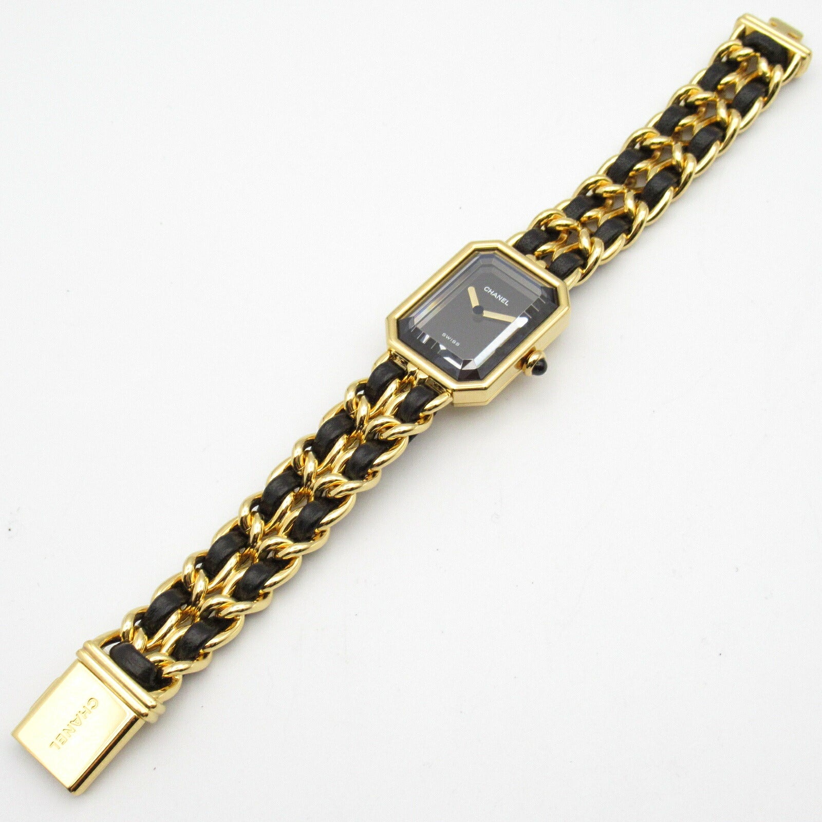 Chanel Premiere M Watch Gold Plated Leather