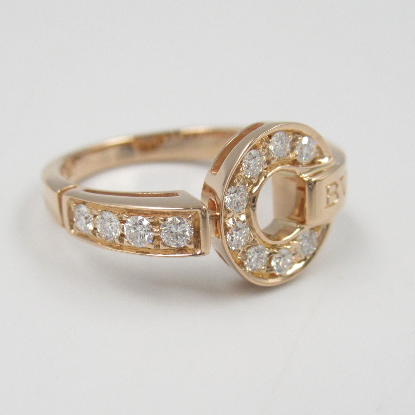 Bvlgari Diamond Ring K18PG Pink Gold