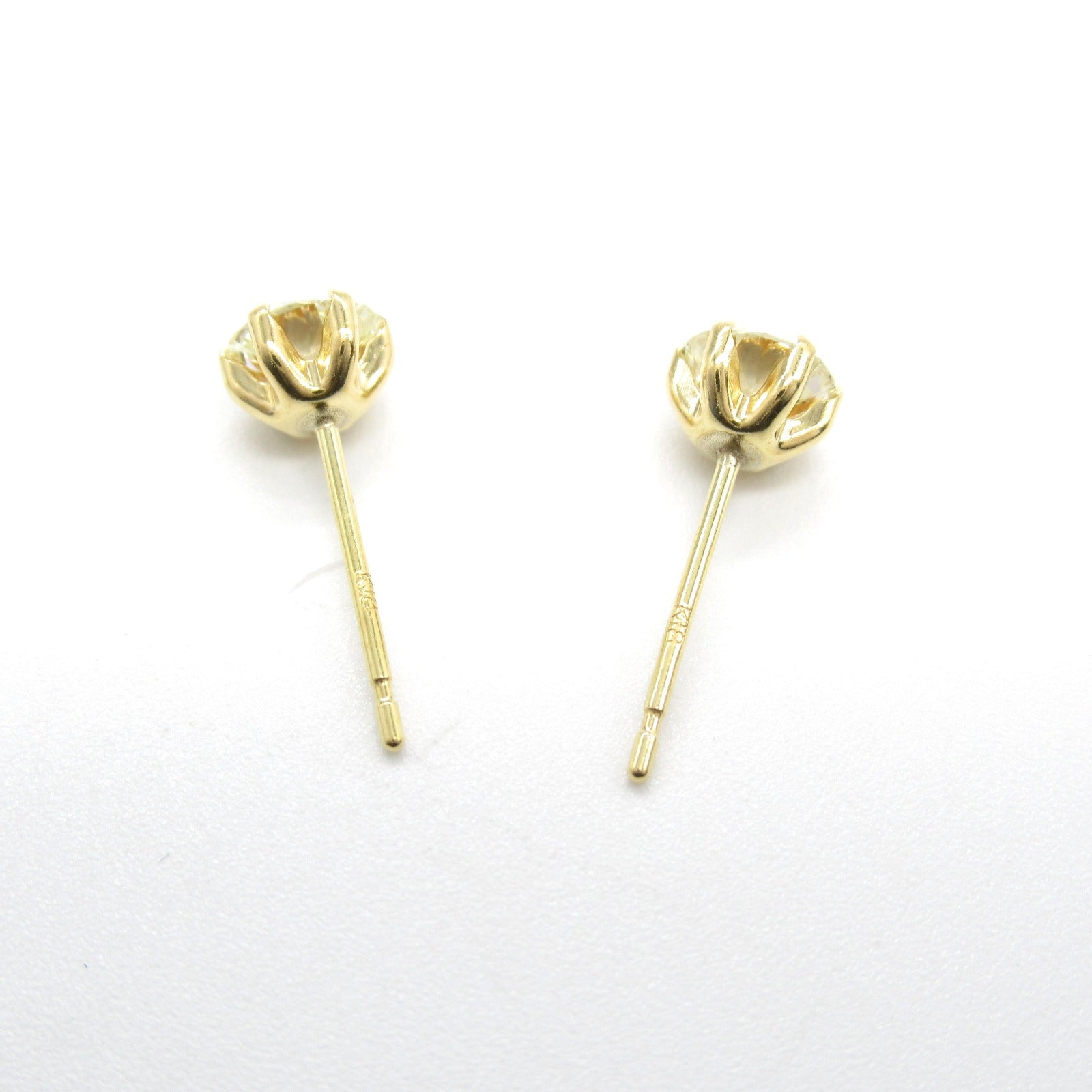 Diamond Earrings K18 Yellow Gold Jewelry