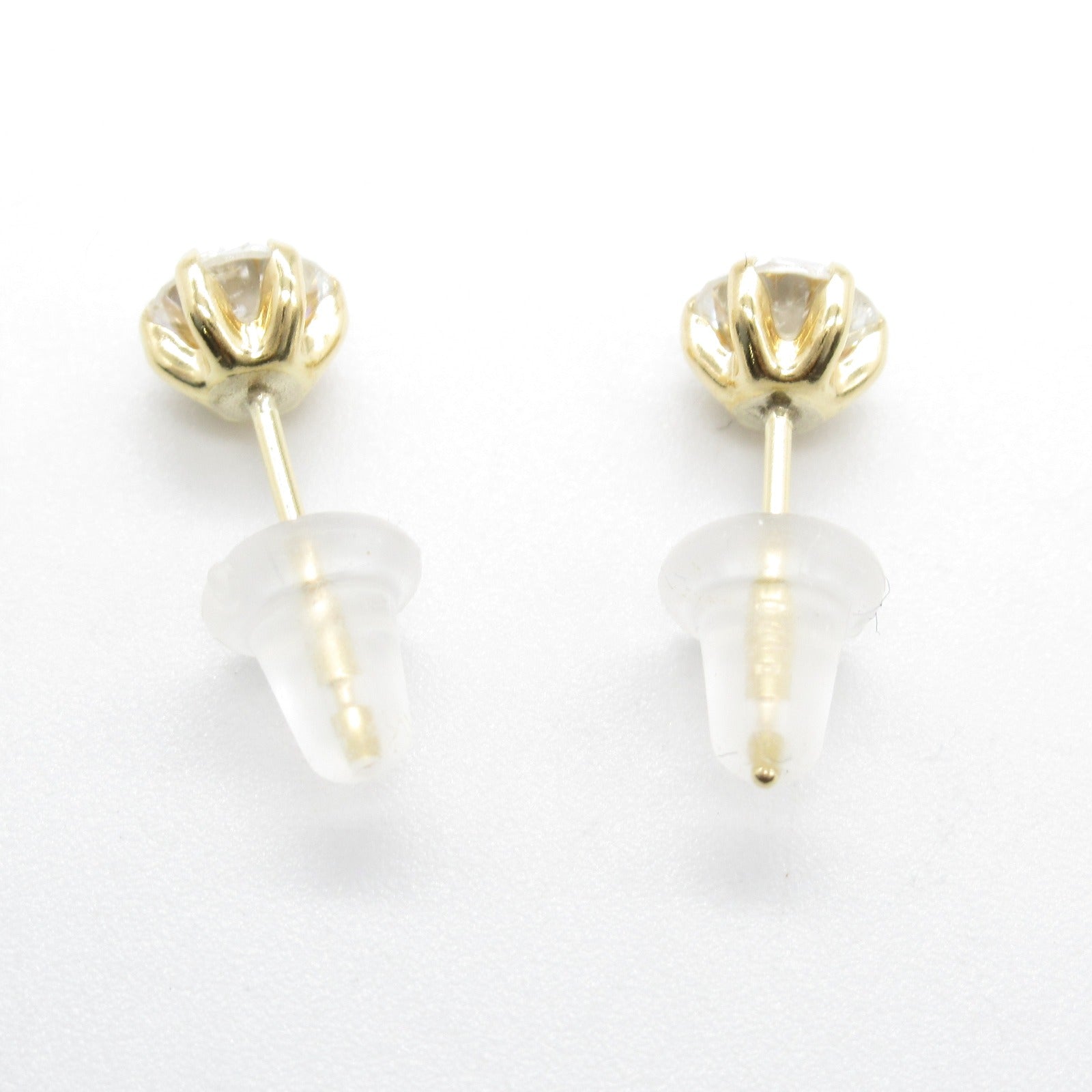 Diamond Earrings K18 Yellow Gold Jewelry