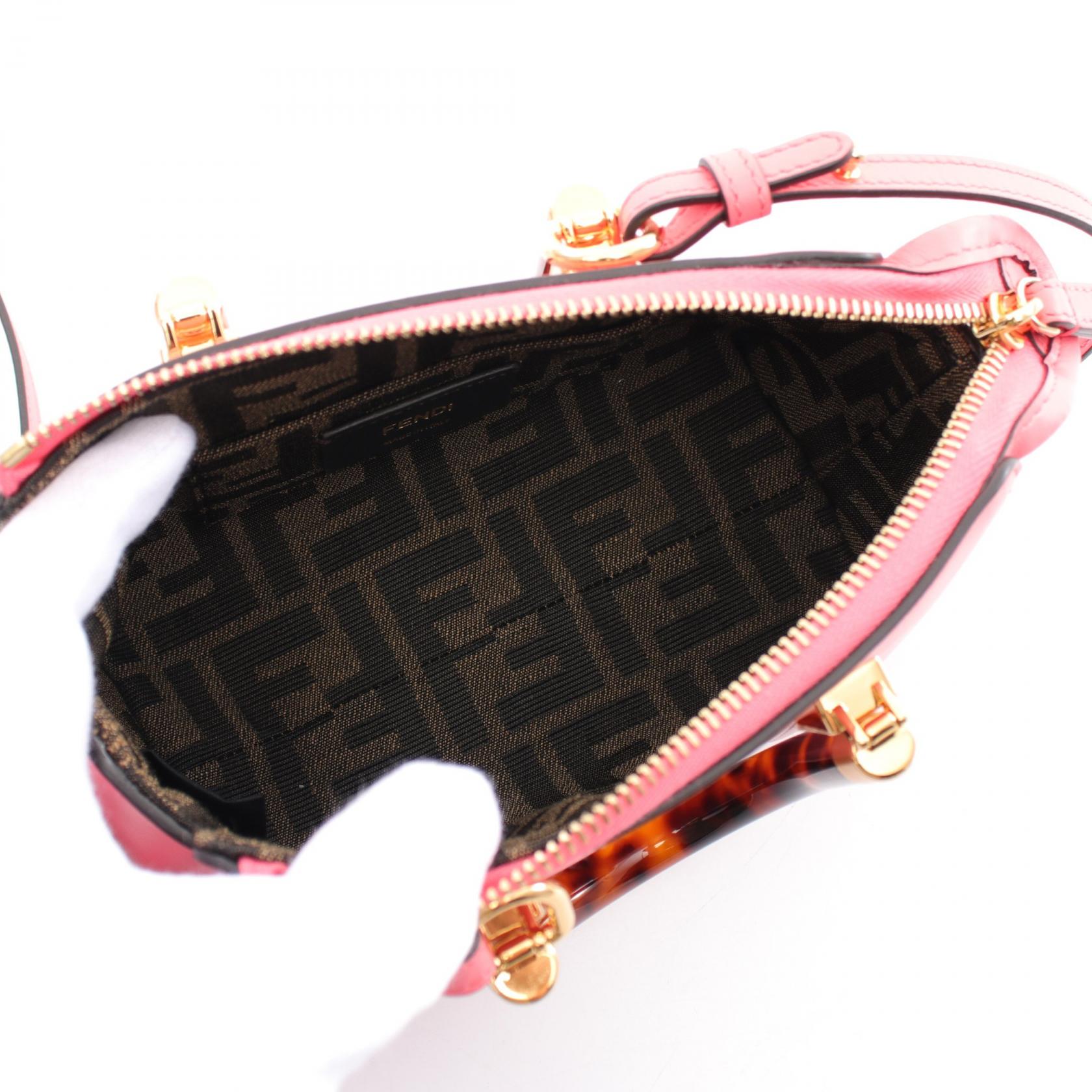 Fendi Mini By The Way Leather Handbag 8BS067