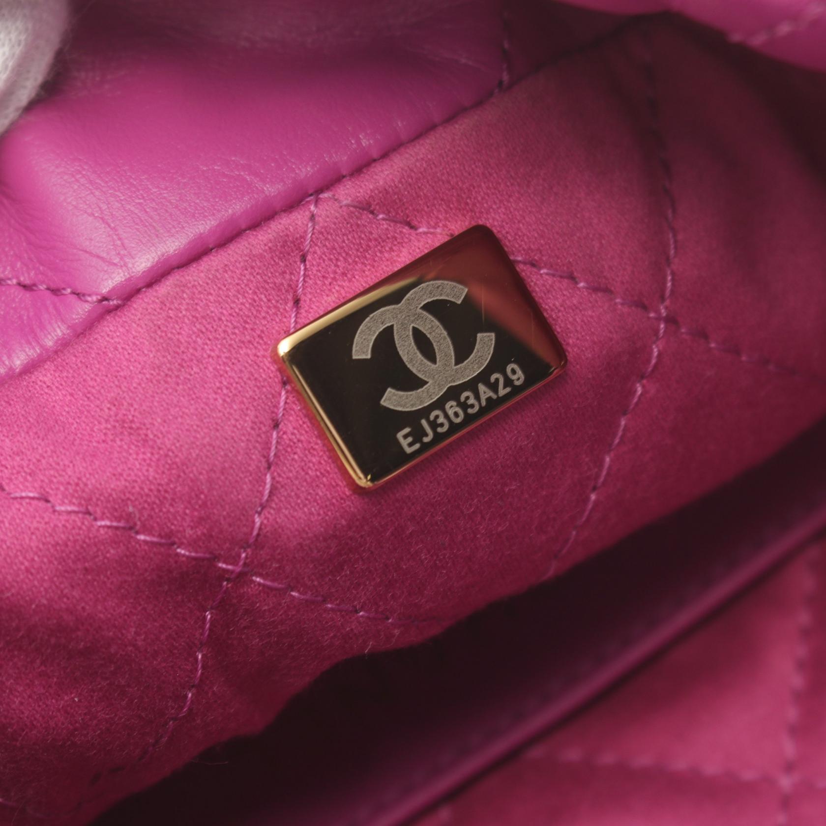 Chanel 22 Mini Leather Shoulder Bag Pink