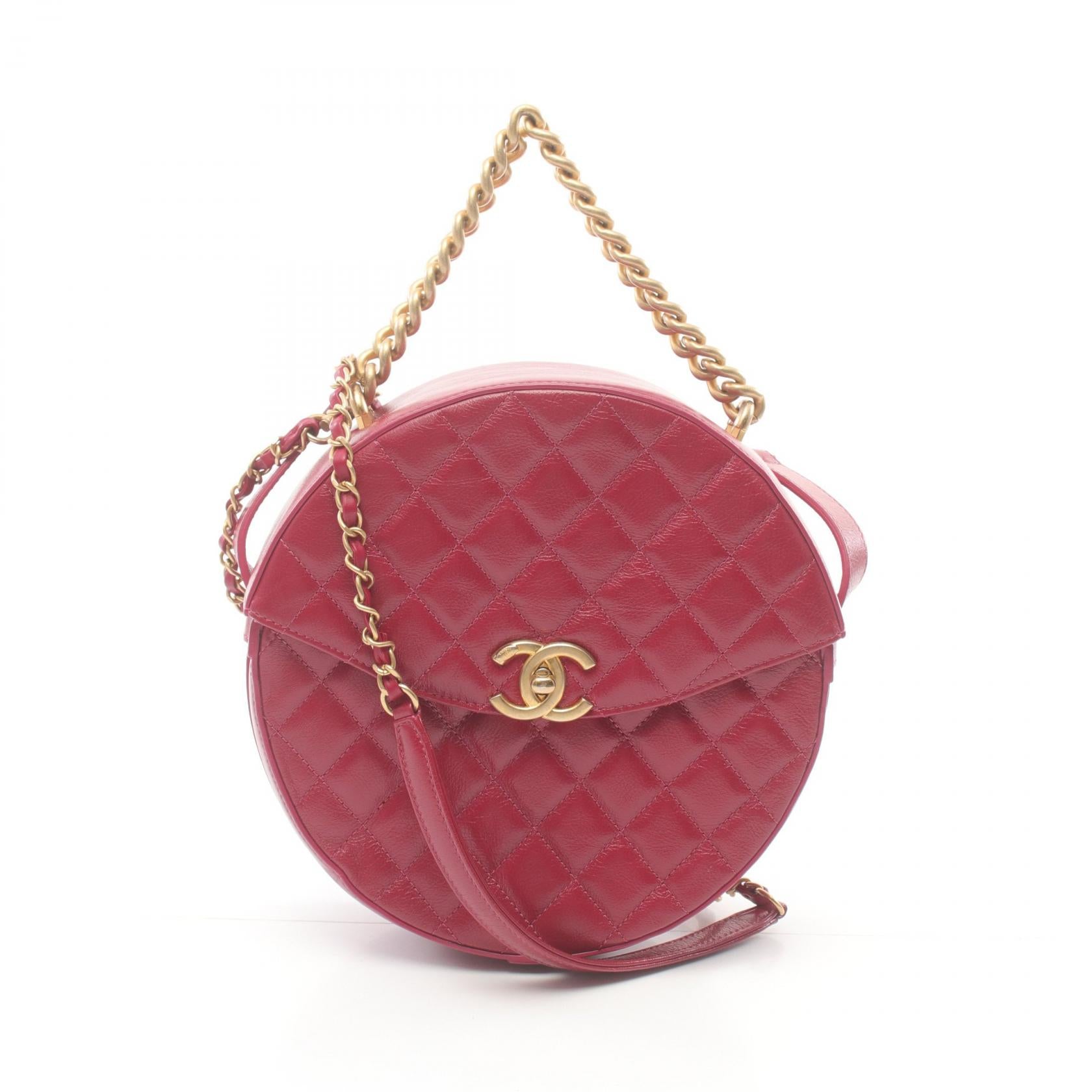 Chanel Matelasse Leather Handbag Pink