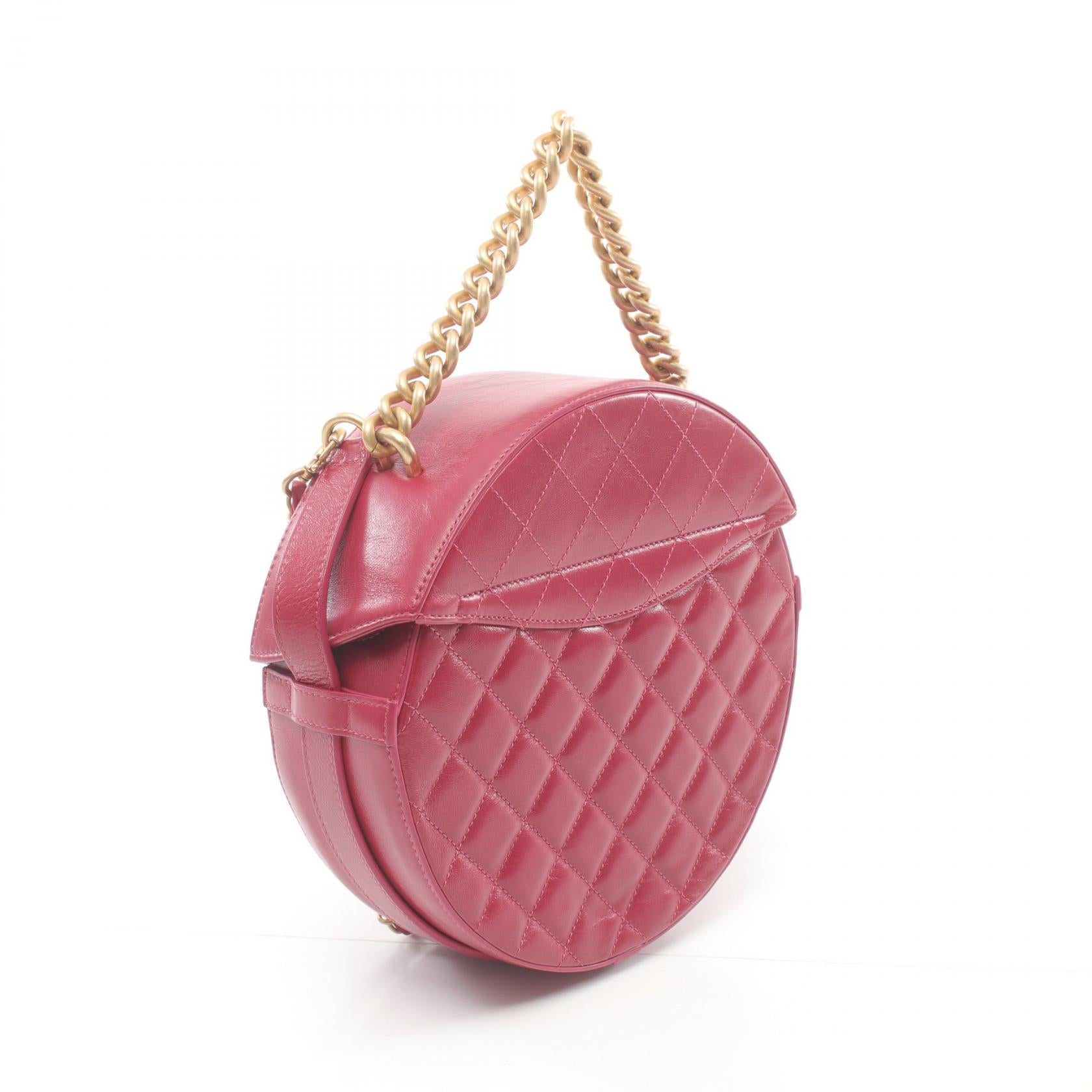 Chanel Matelasse Leather Handbag Pink