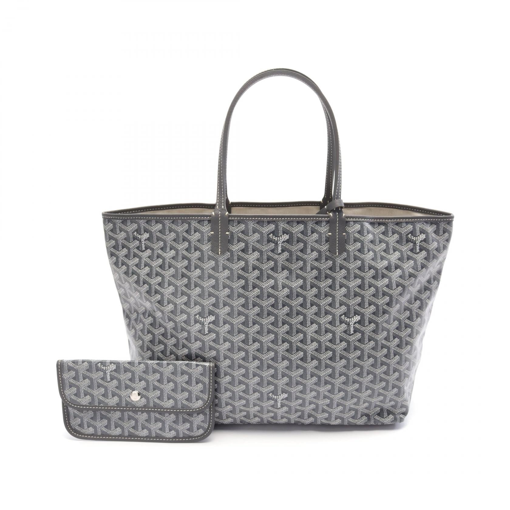 Goyard St. Louis PM Tote Bag PVC Canvas Leather