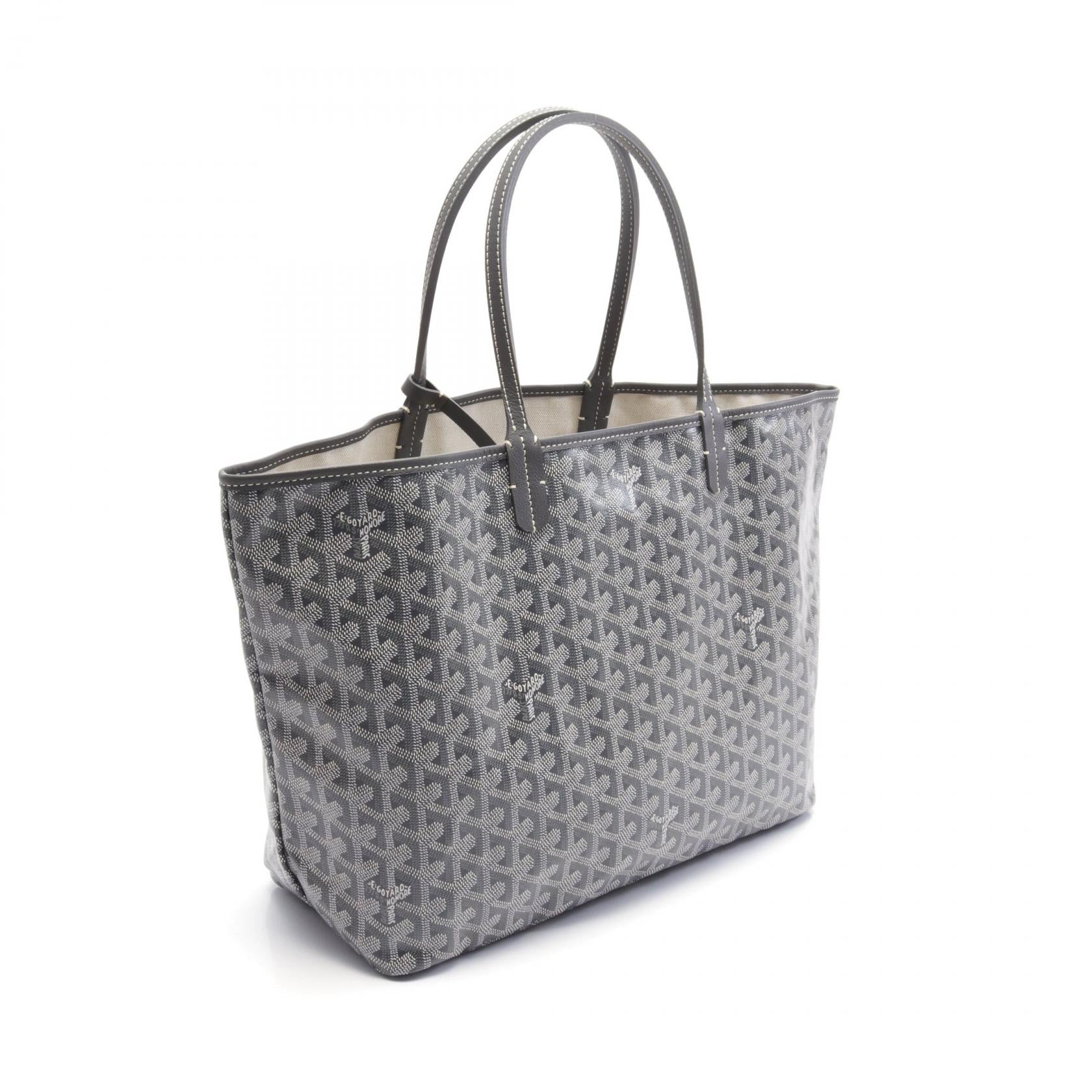 Goyard St. Louis PM Tote Bag PVC Canvas Leather