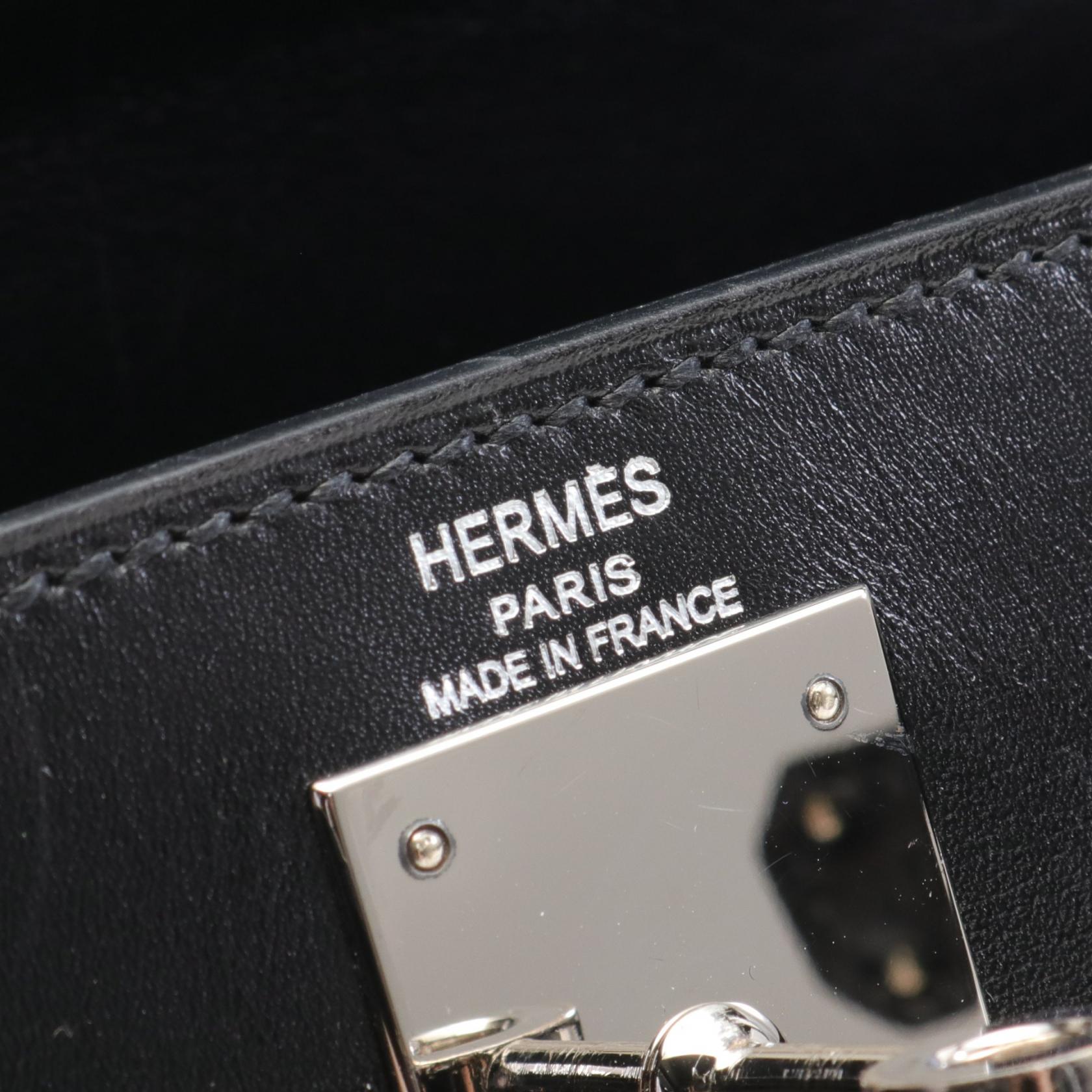 Hermes Kelly 28 Handbag Box Calf Leather