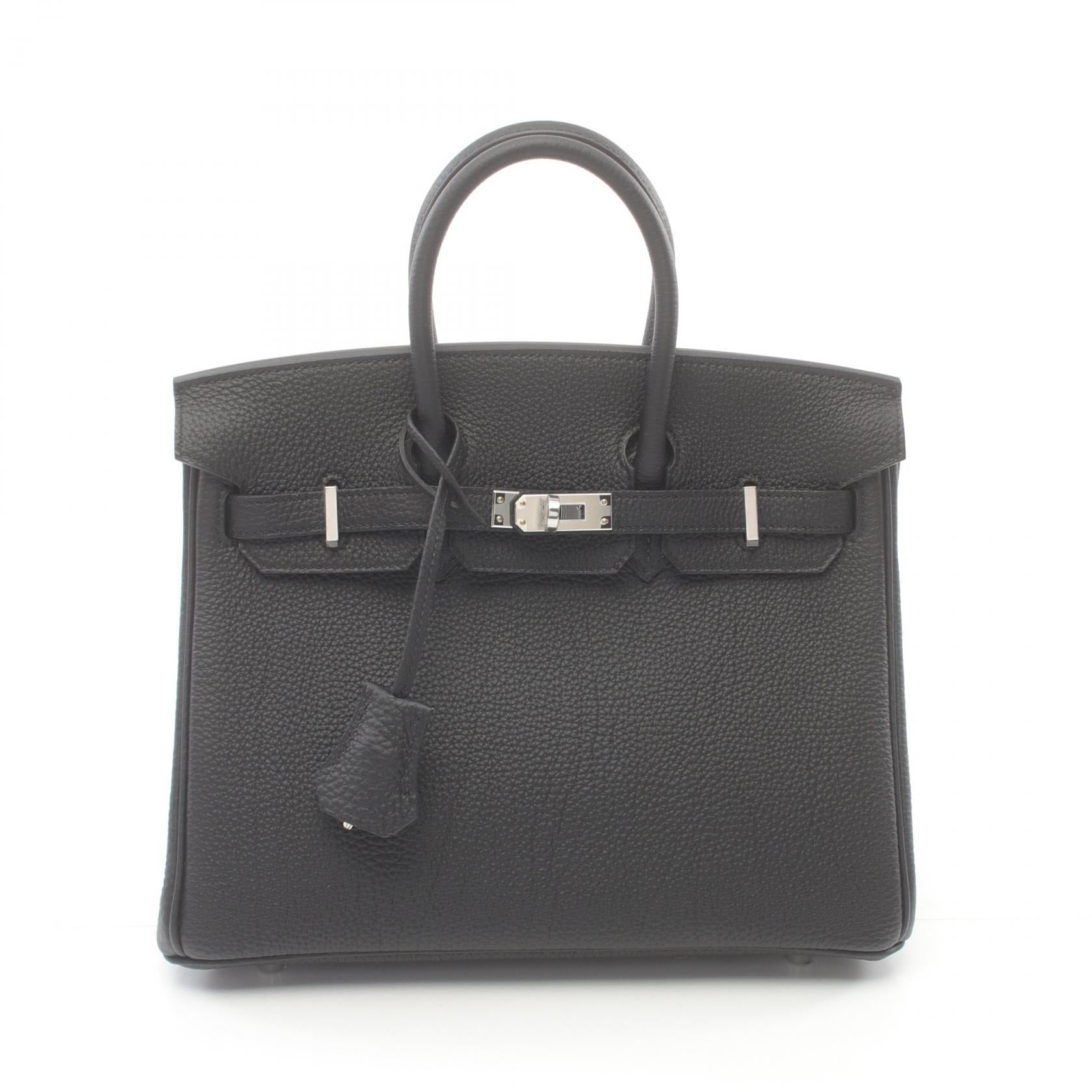 Hermes Birkin 25 Togo Handbag Black