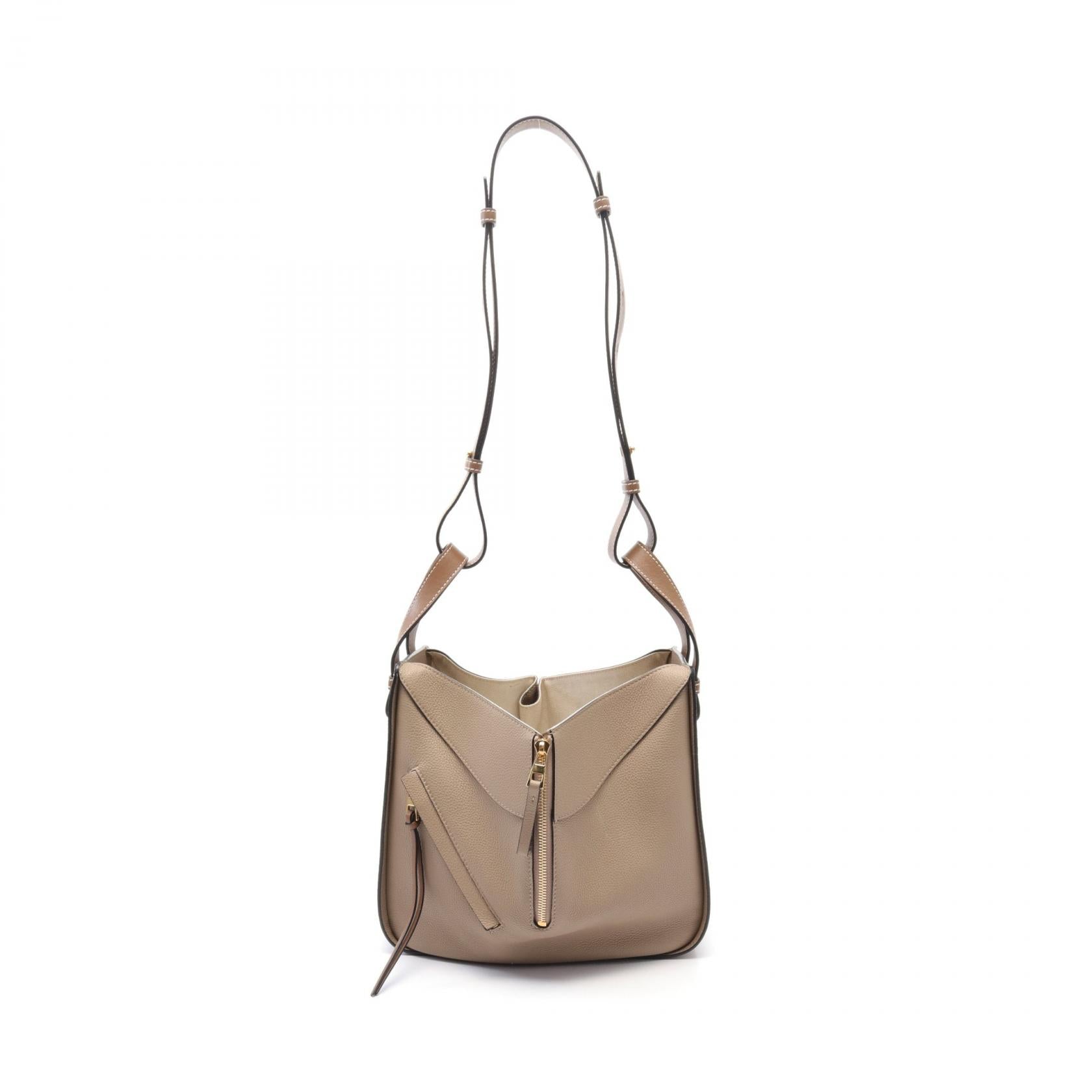 Loewe Hammock Small Leather Handbag Beige/Brown