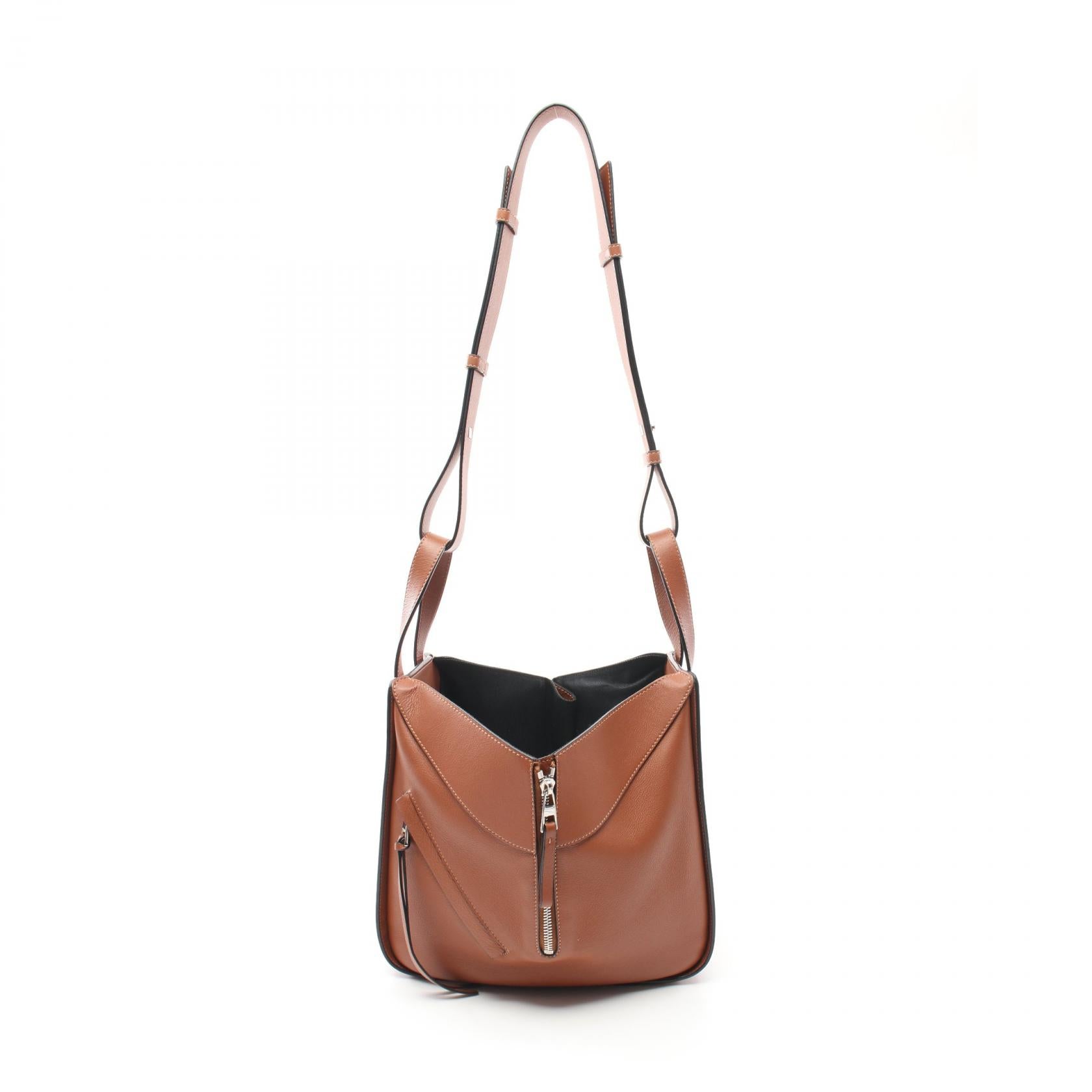 Loewe Hammock Small Leather Handbag Brown