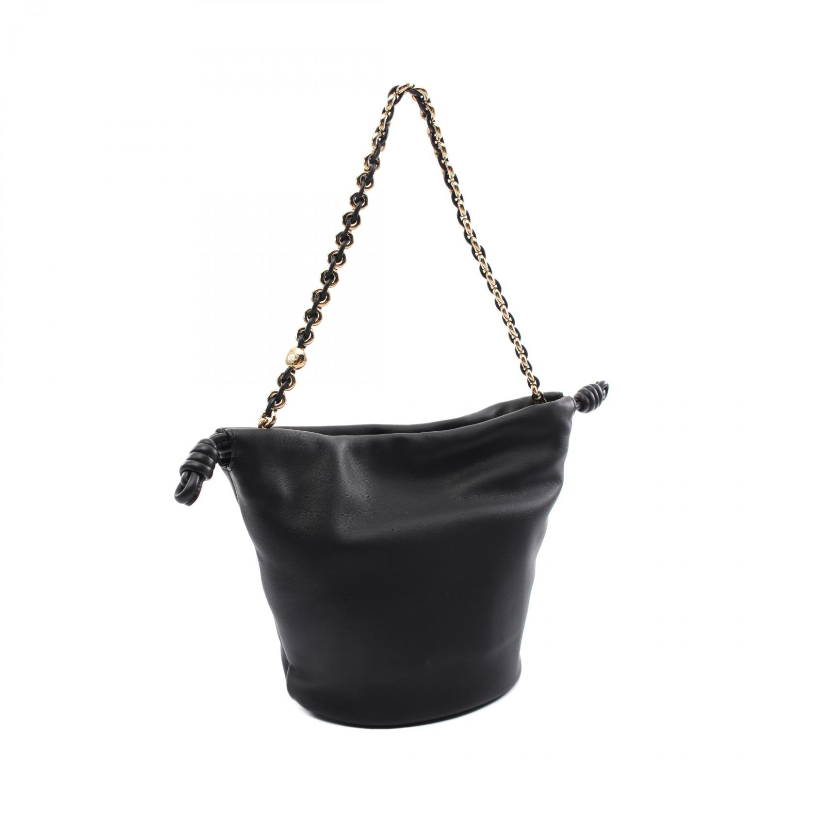 Loewe Flamenco Leather Bucket Shoulder Bag