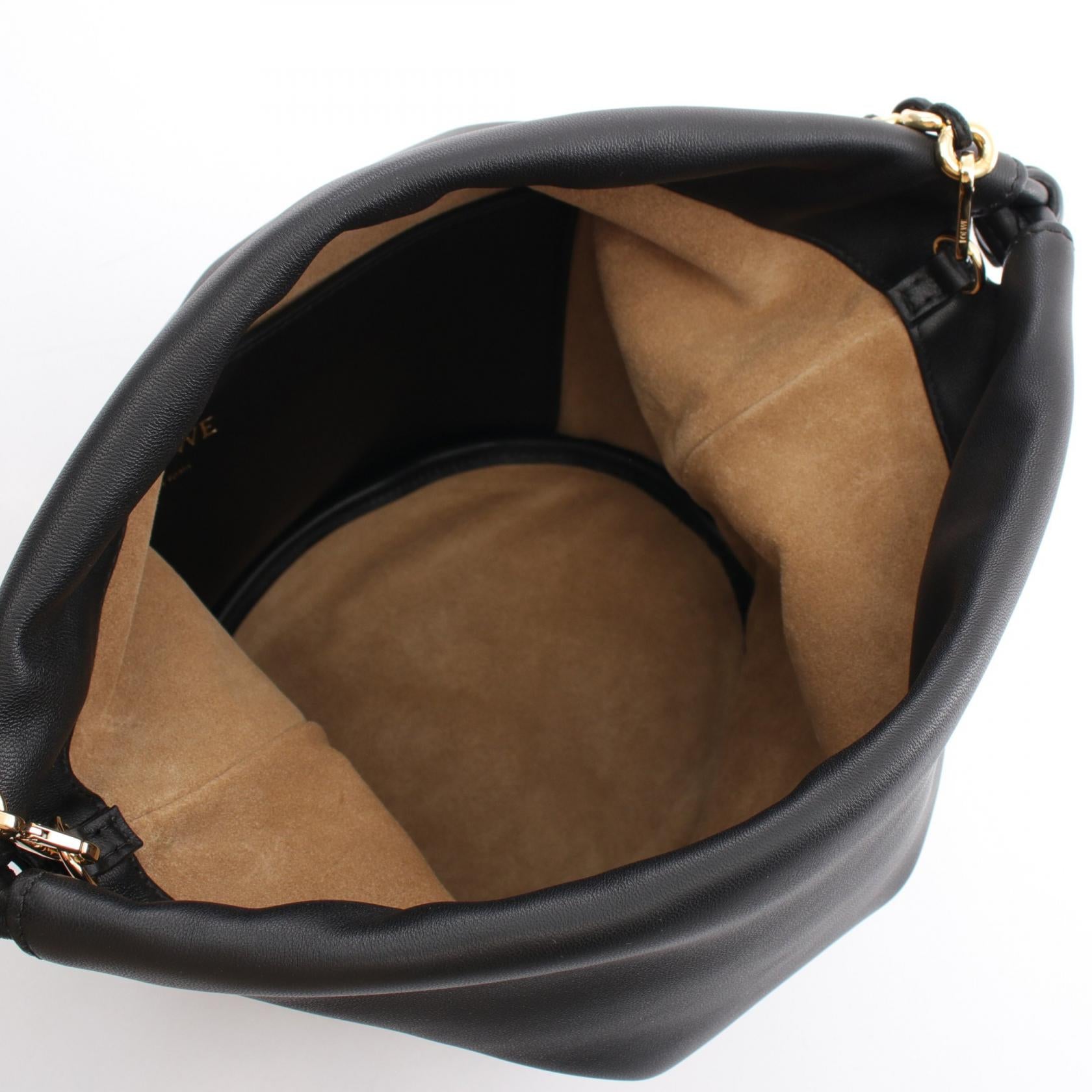 Loewe Flamenco Leather Bucket Shoulder Bag