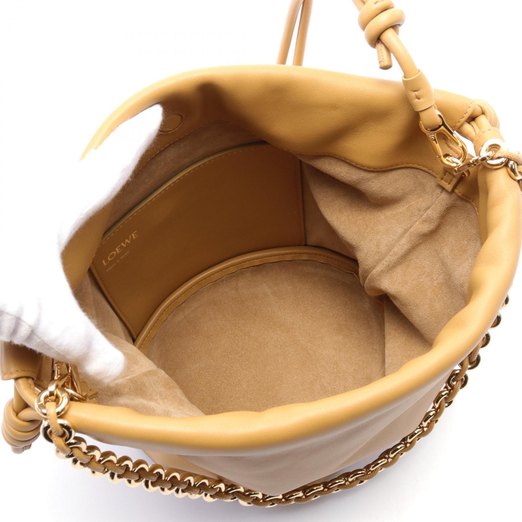 Loewe Flamenco Leather Bucket Shoulder Bag