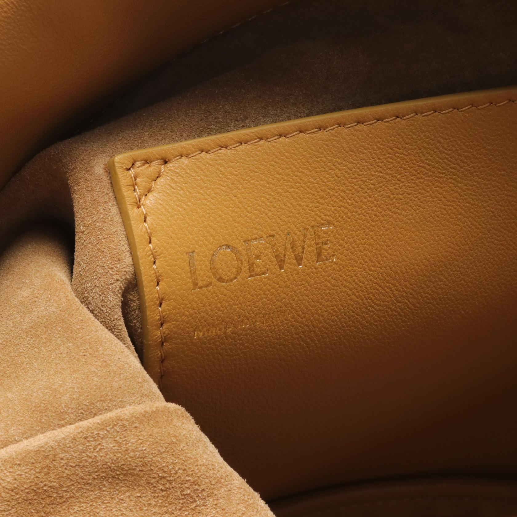 Loewe Flamenco Leather Bucket Shoulder Bag